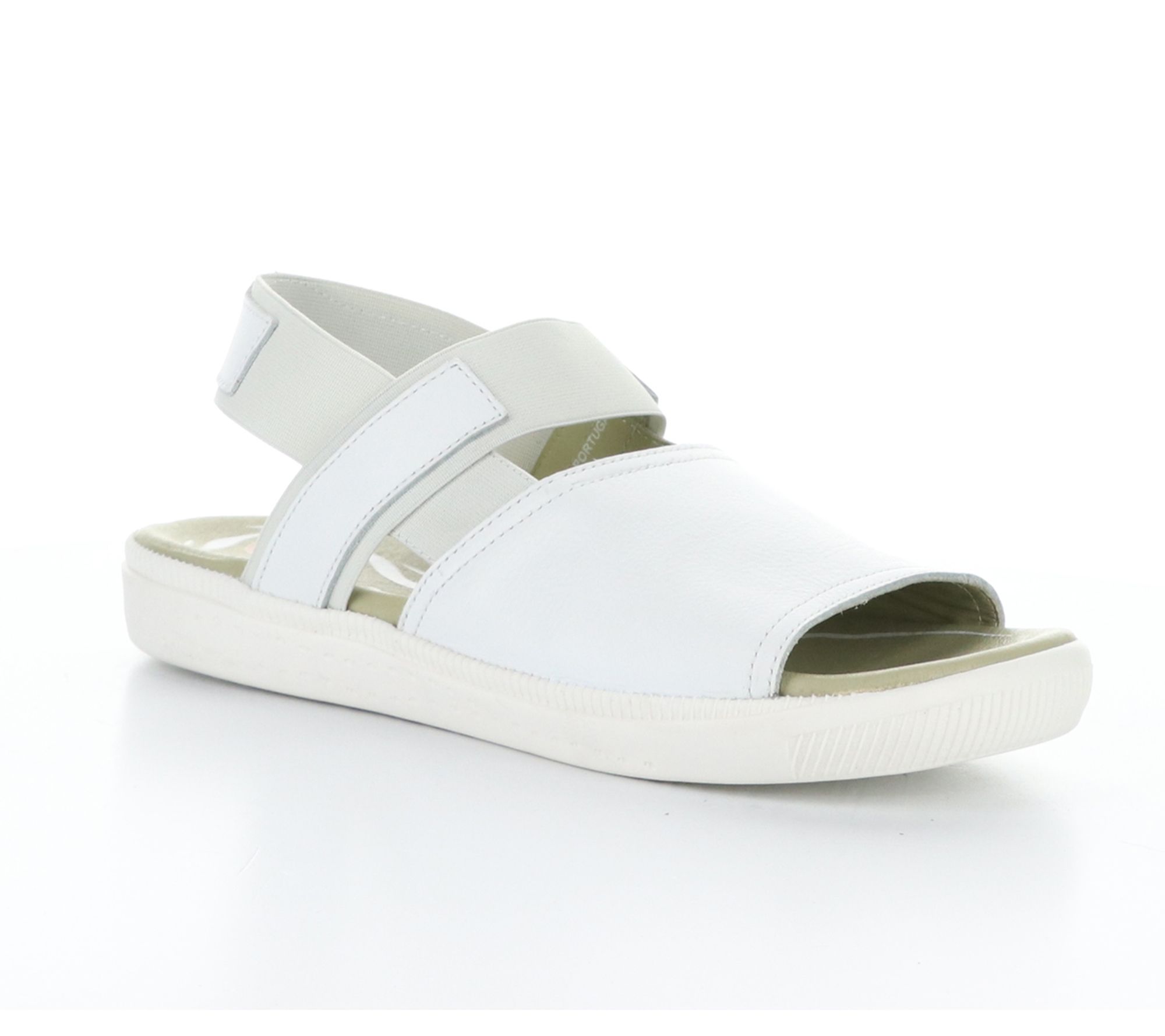 Softino's Smooth Leather Pull-On Sandal