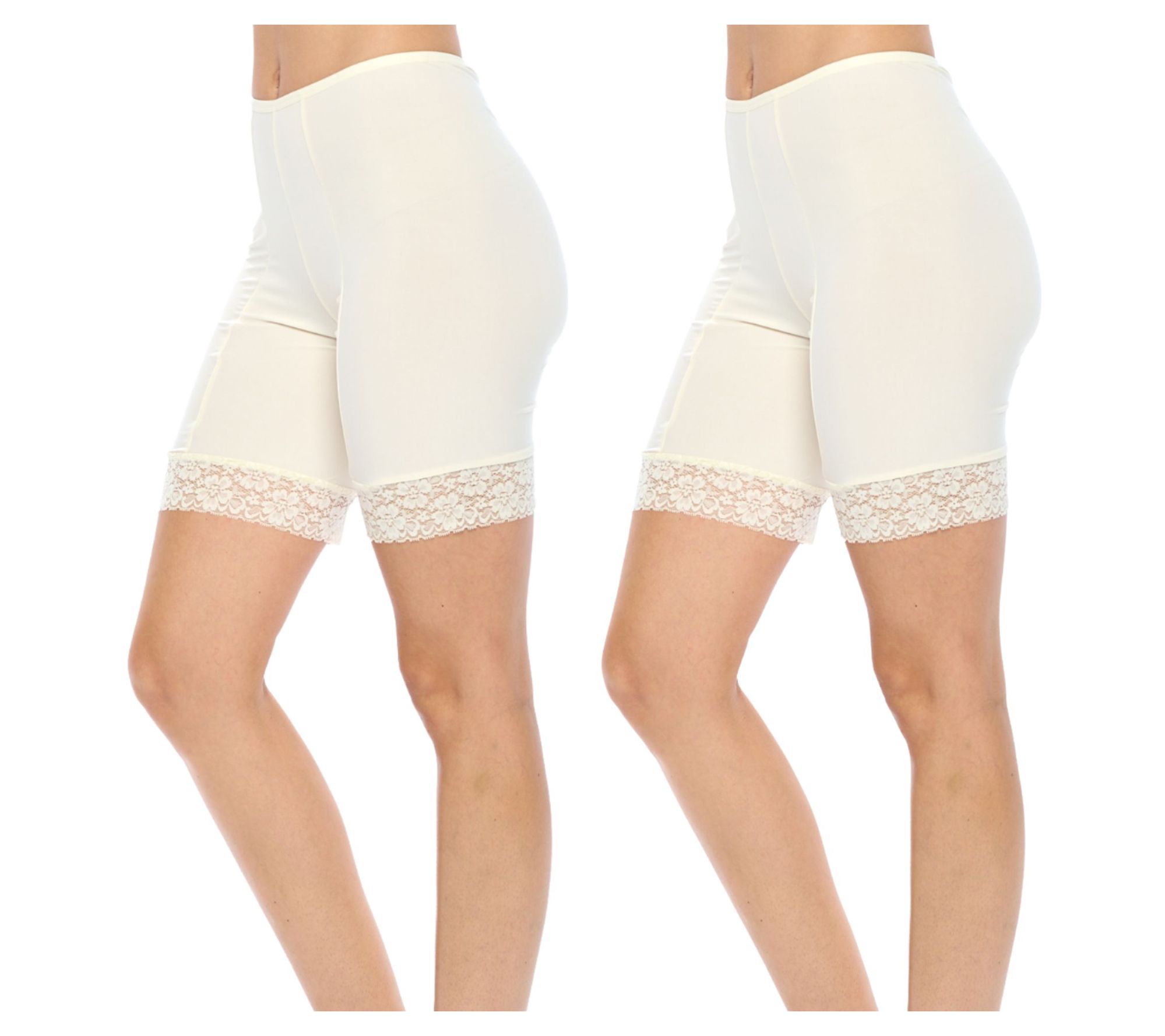 Undersummers Set of 2 Cooling Fusion 7" Shortlette Slip Short