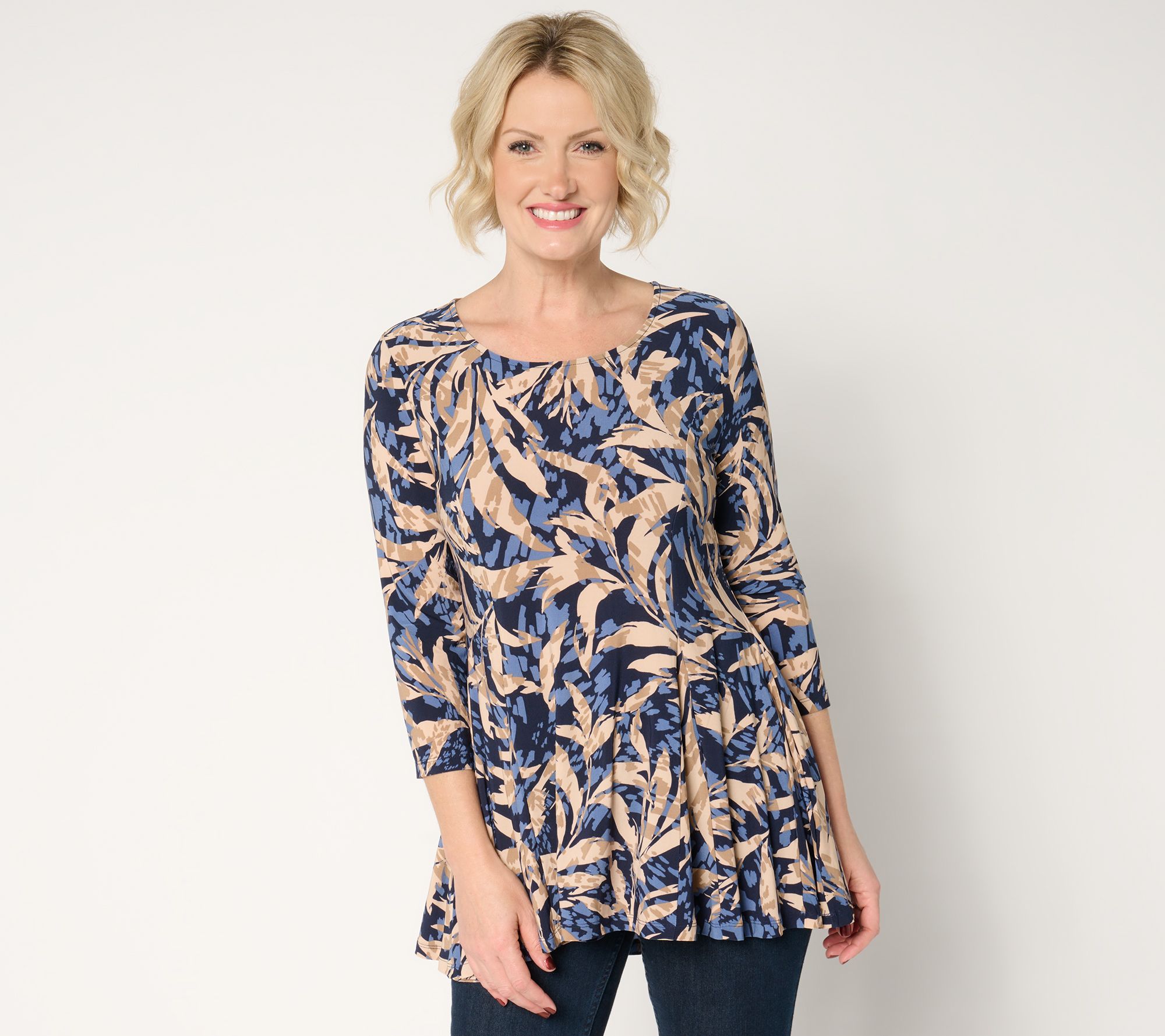 "As Is" Attitudes by Renee Como Jersey Godet Top