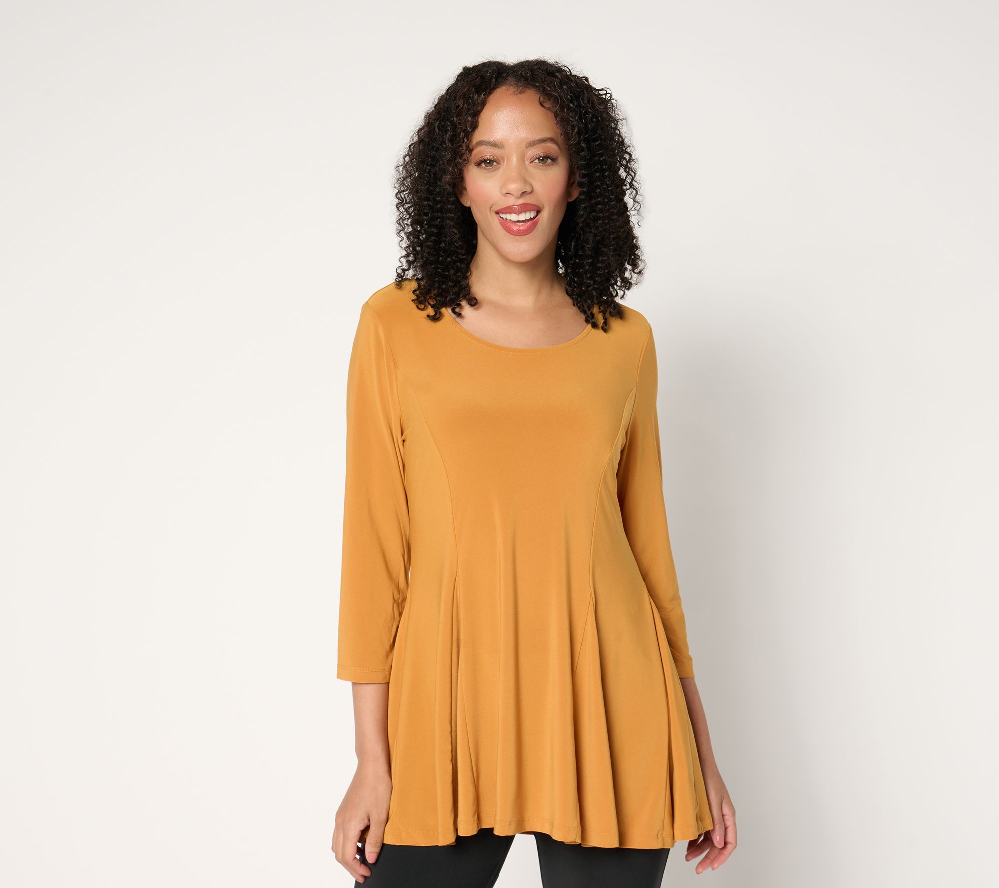 "As Is" Women with Control Como Jersey Godet Top