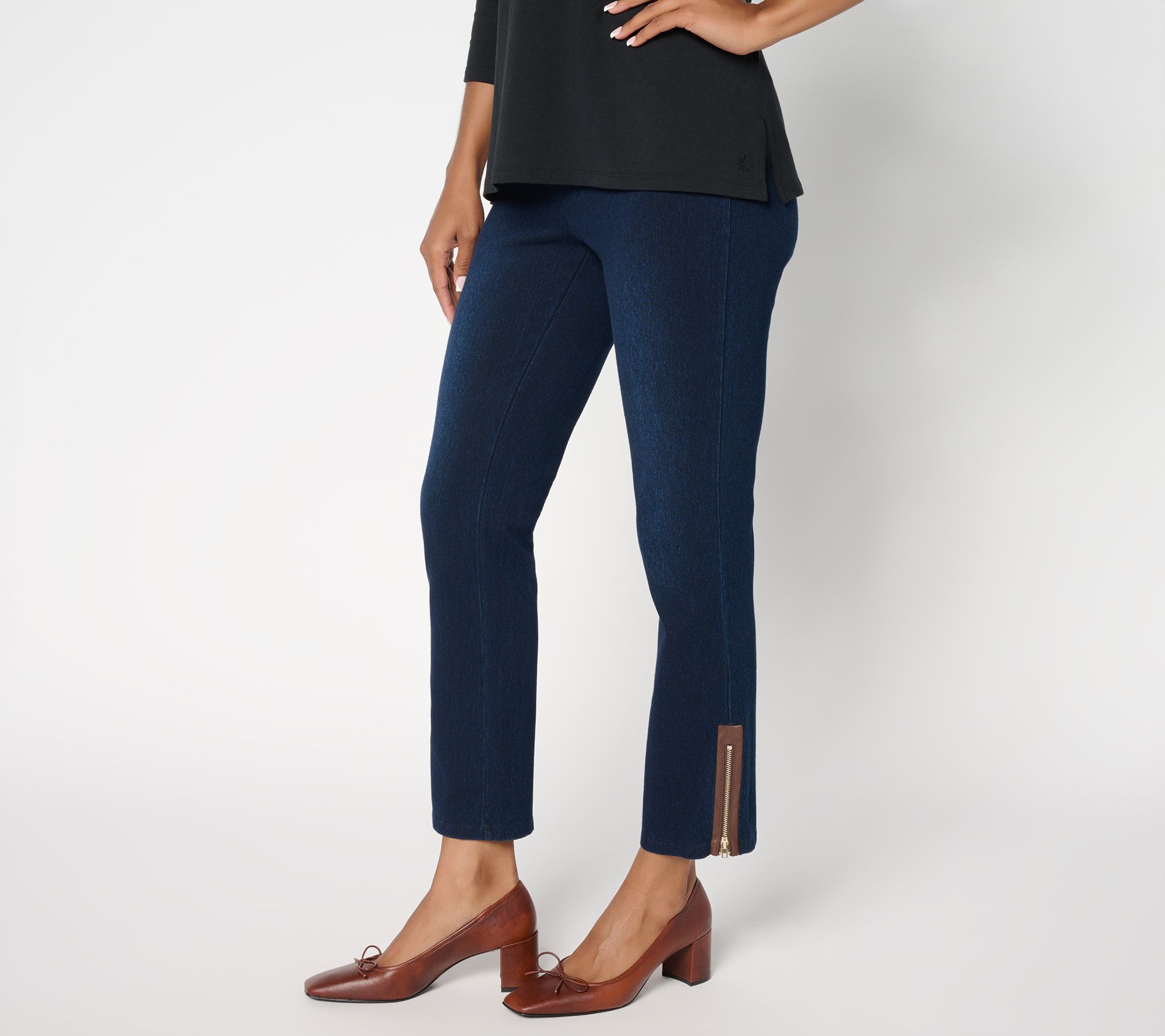 Women with Control Petite Prime Stretch Denim Ankle Jeans