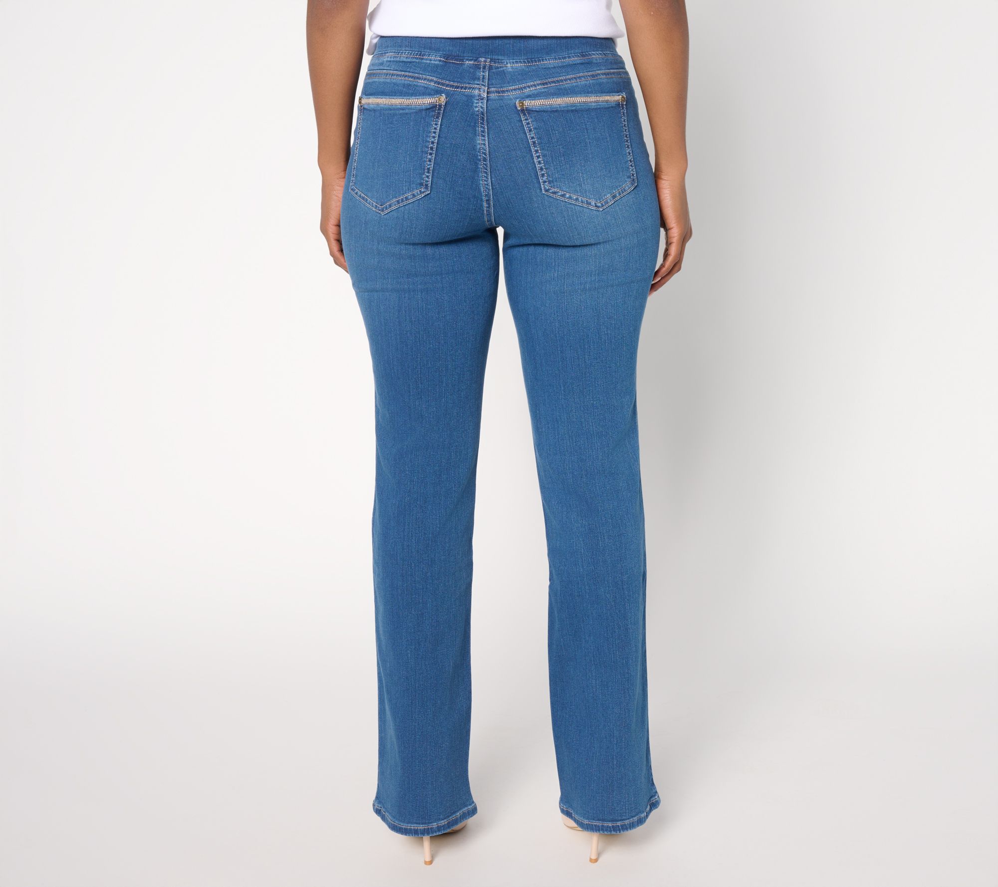 ★Belle★ Belle by Kim Gravel Triple Luxe One Button Straight Jeans
