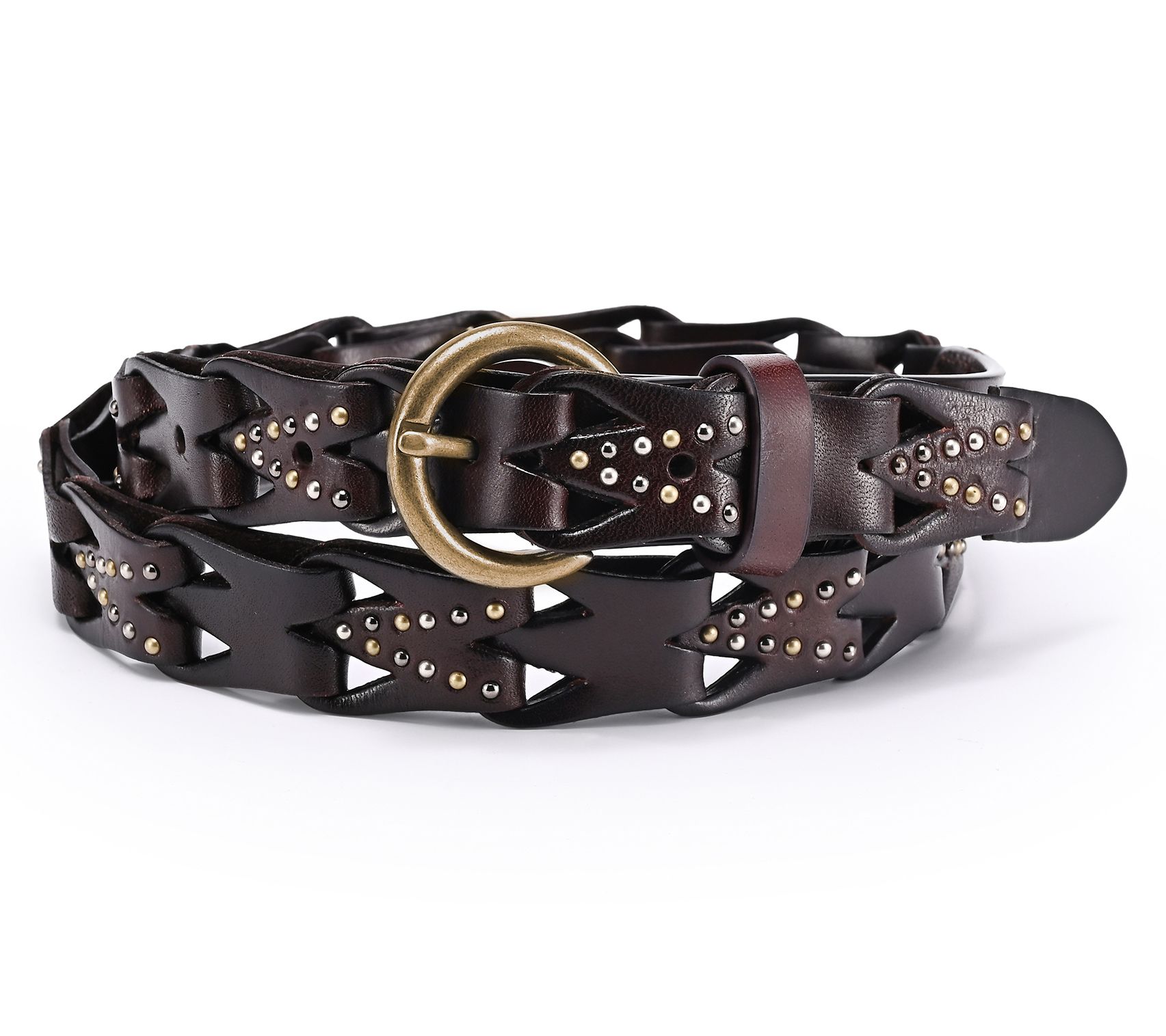 Old Trend Oranda Cove Leather Woven Belt