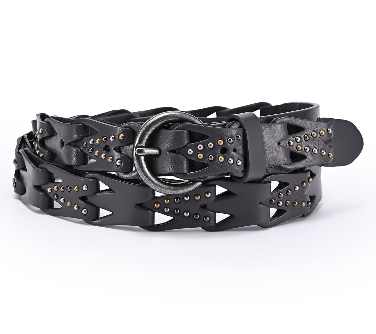 Old Trend Oranda Cove Leather Woven Belt