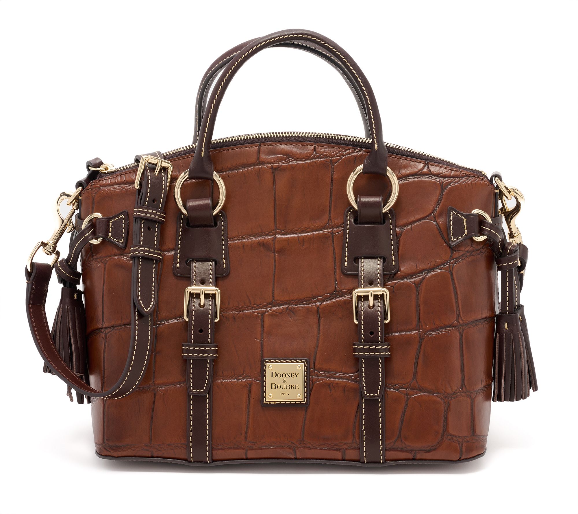 Dooney & Bourke Denison Croc Bristol Satchel