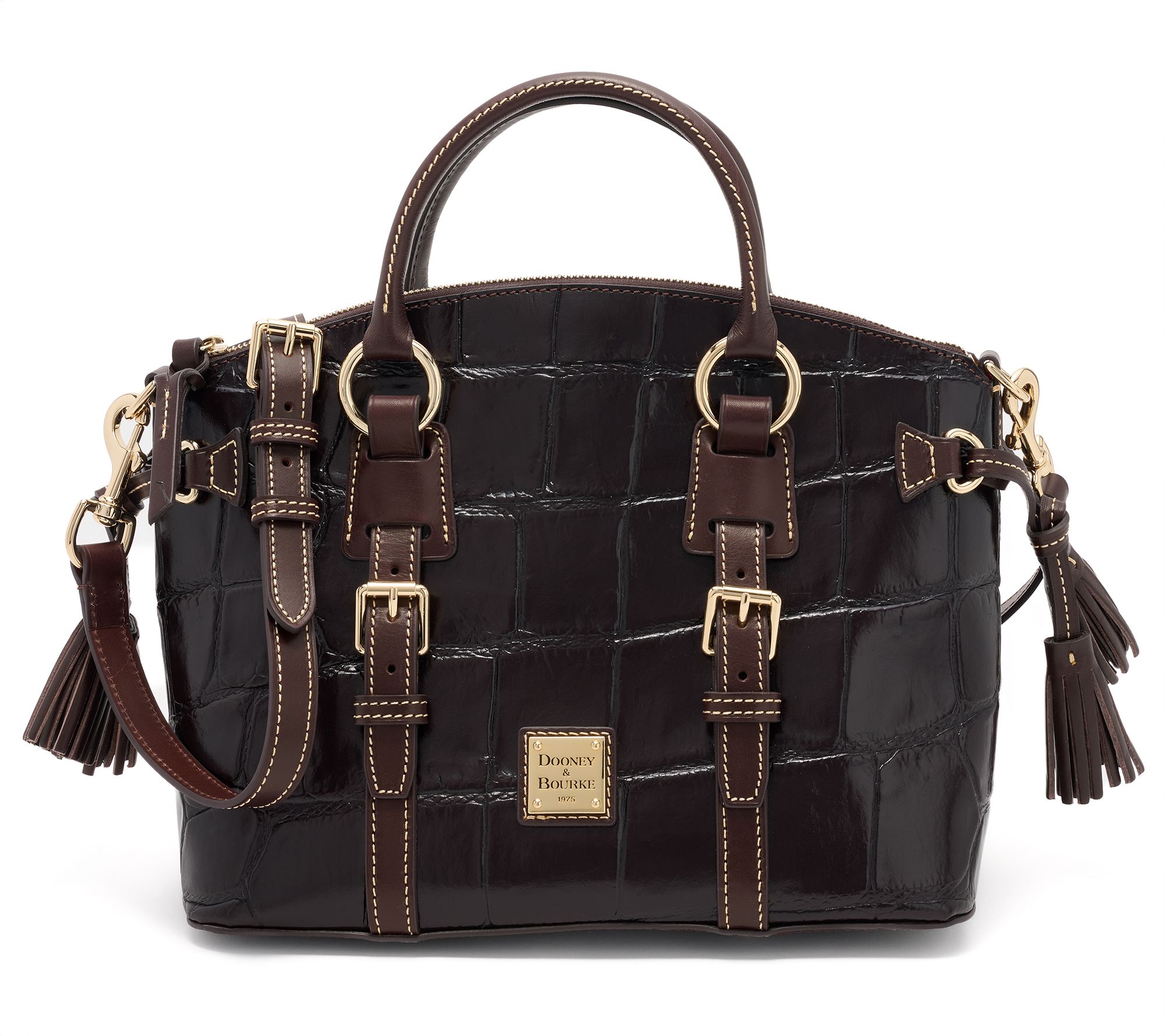 Dooney & Bourke Denison Croc Bristol Satchel