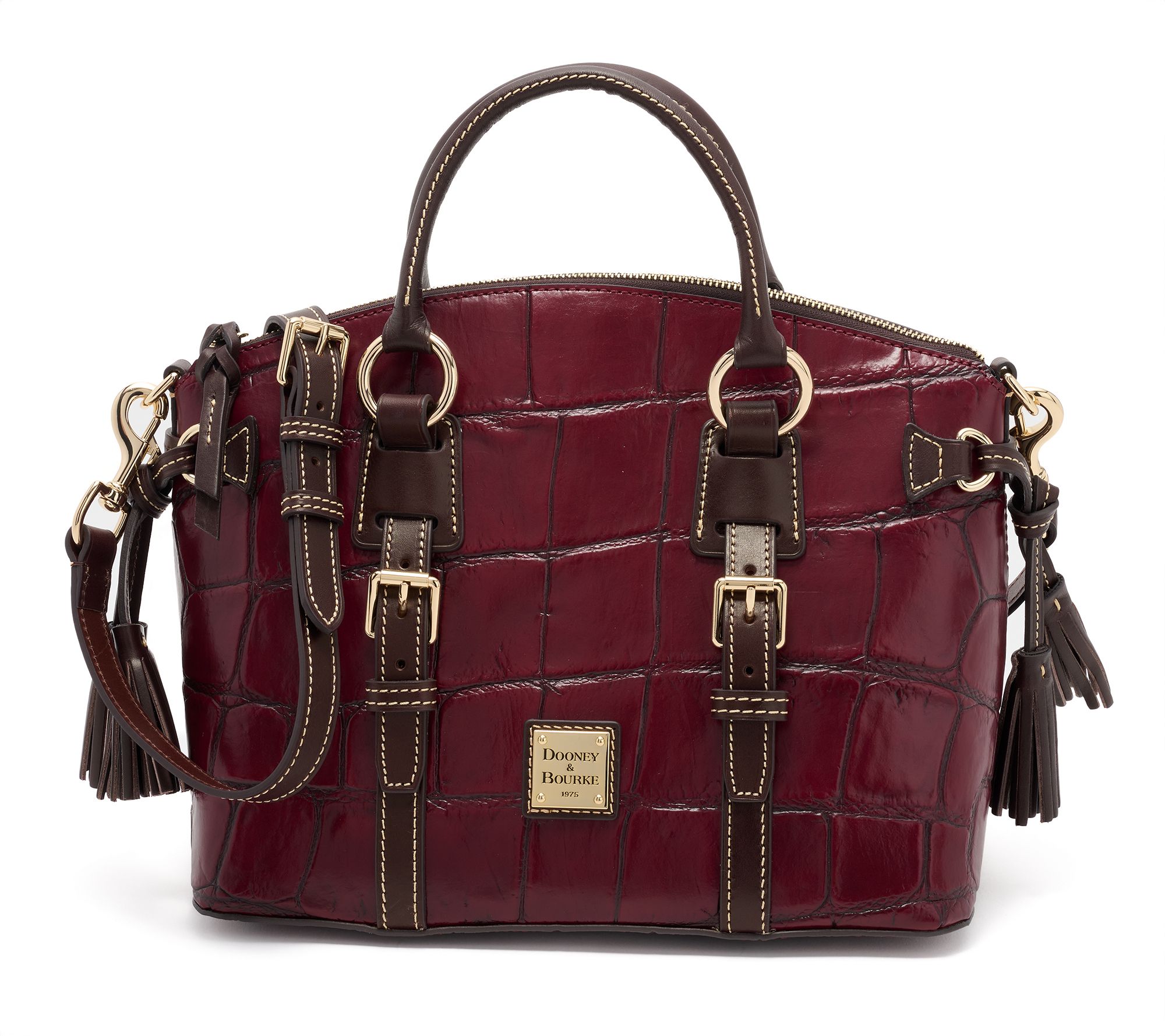 Dooney & Bourke Denison Croc Bristol Satchel