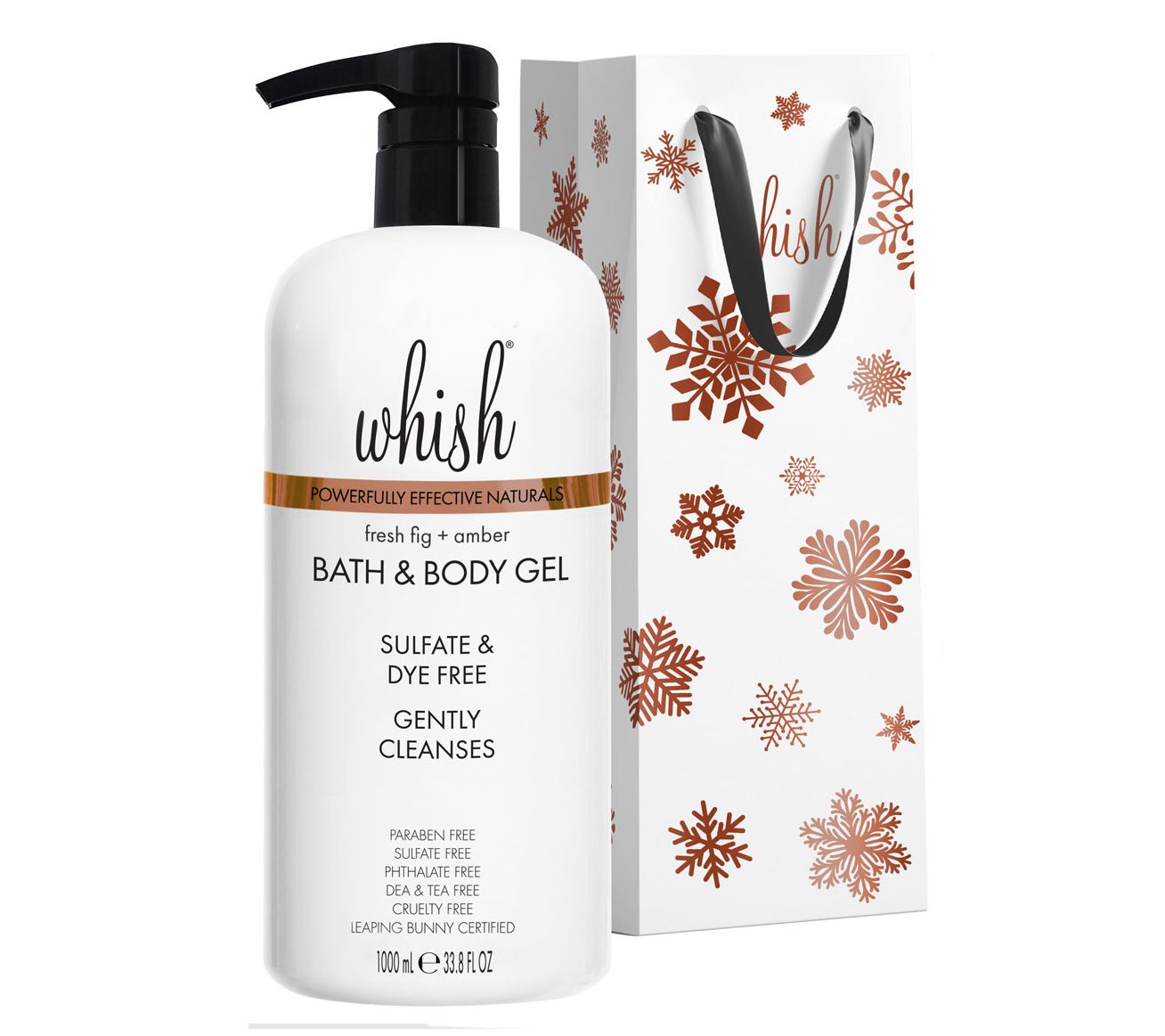 Whish 33.8oz Bath & Body Gel w/ Gift Bag