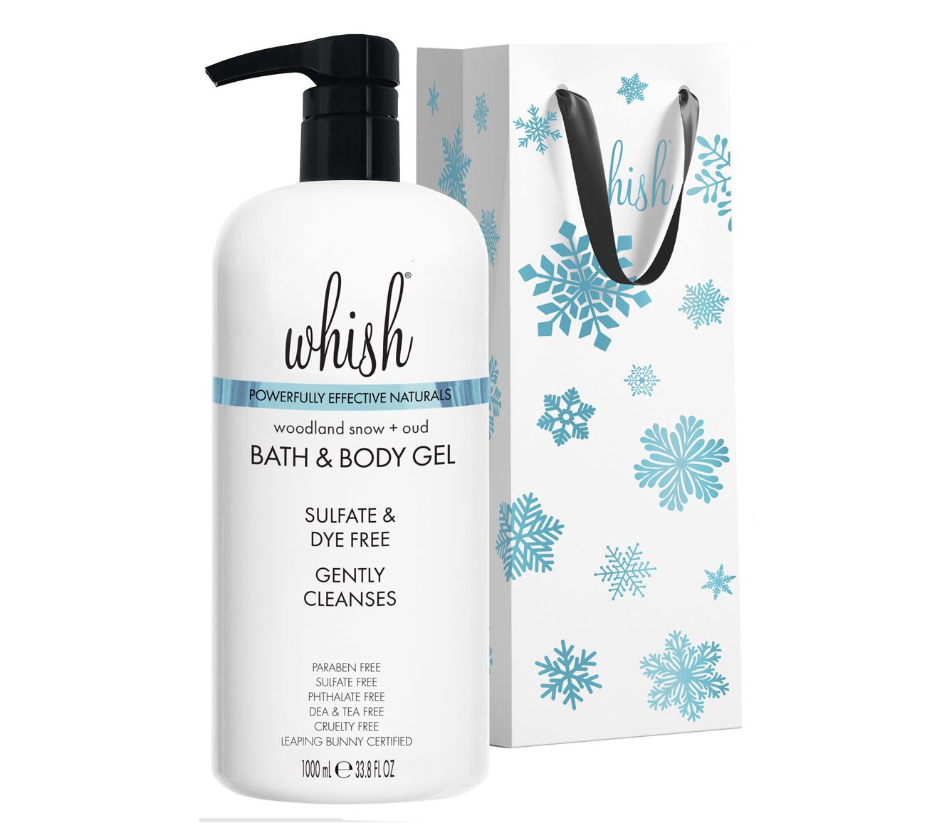 Whish 33.8oz Bath & Body Gel w/ Gift Bag