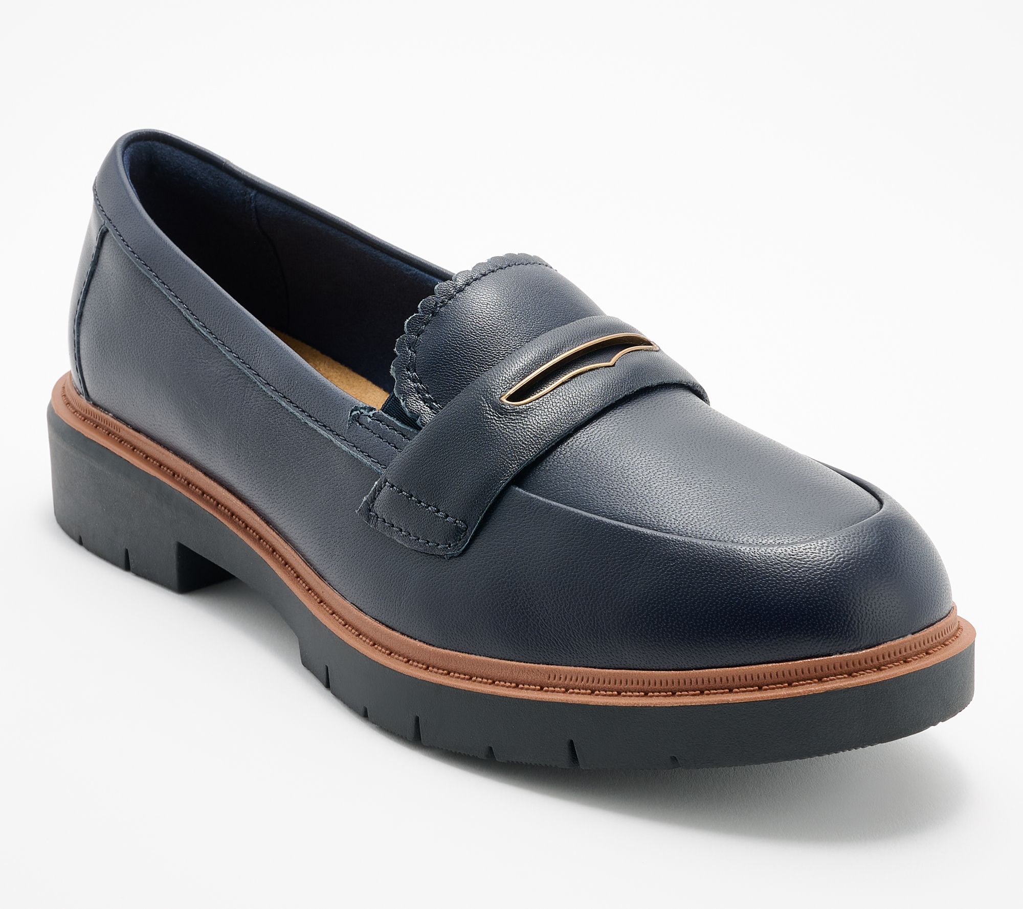Clarks Collection Leather Loafers - Westlynn Glow
