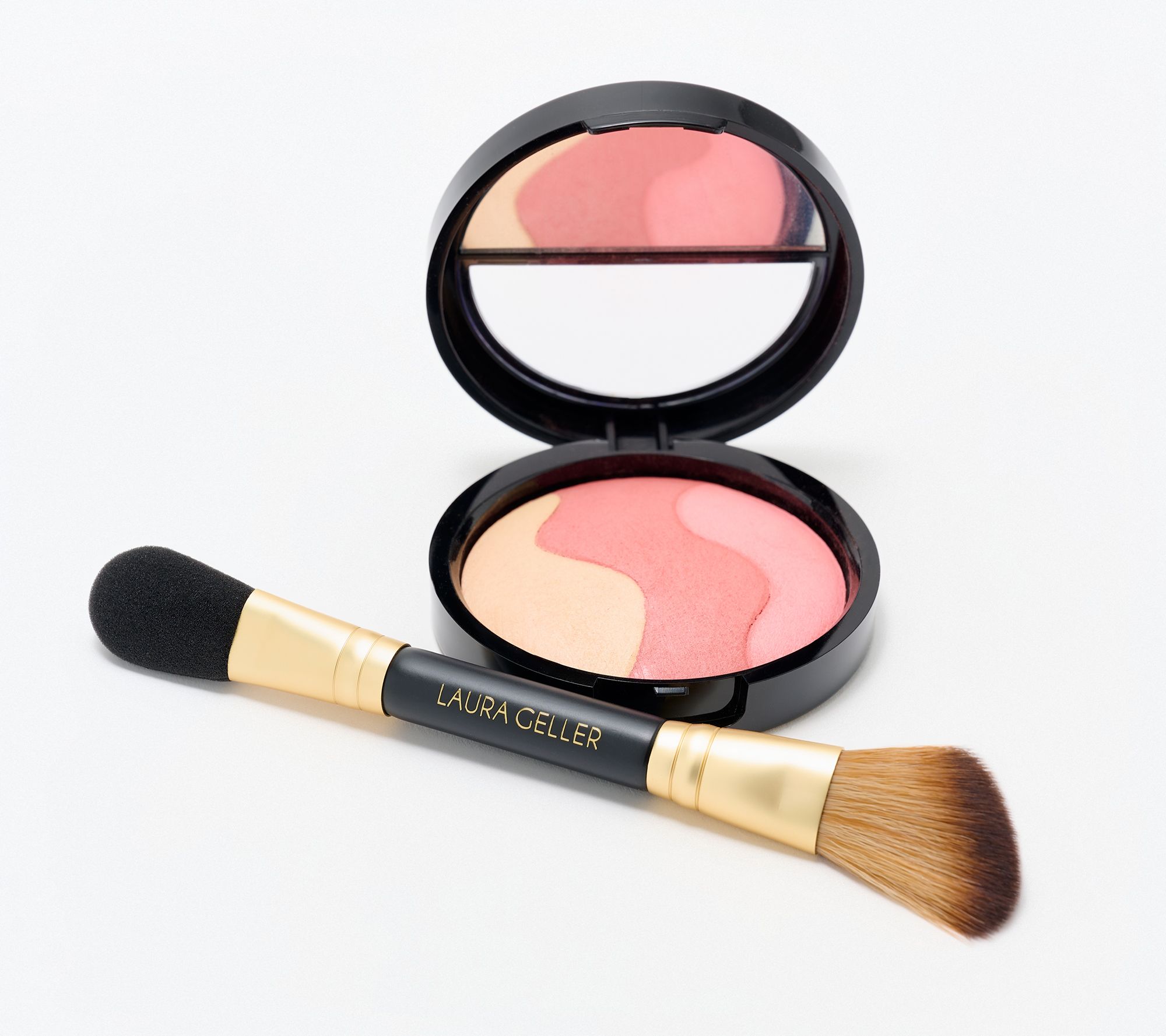 Laura Geller Baked Cheek Dreams Highlighter/ Blush w/ Brush