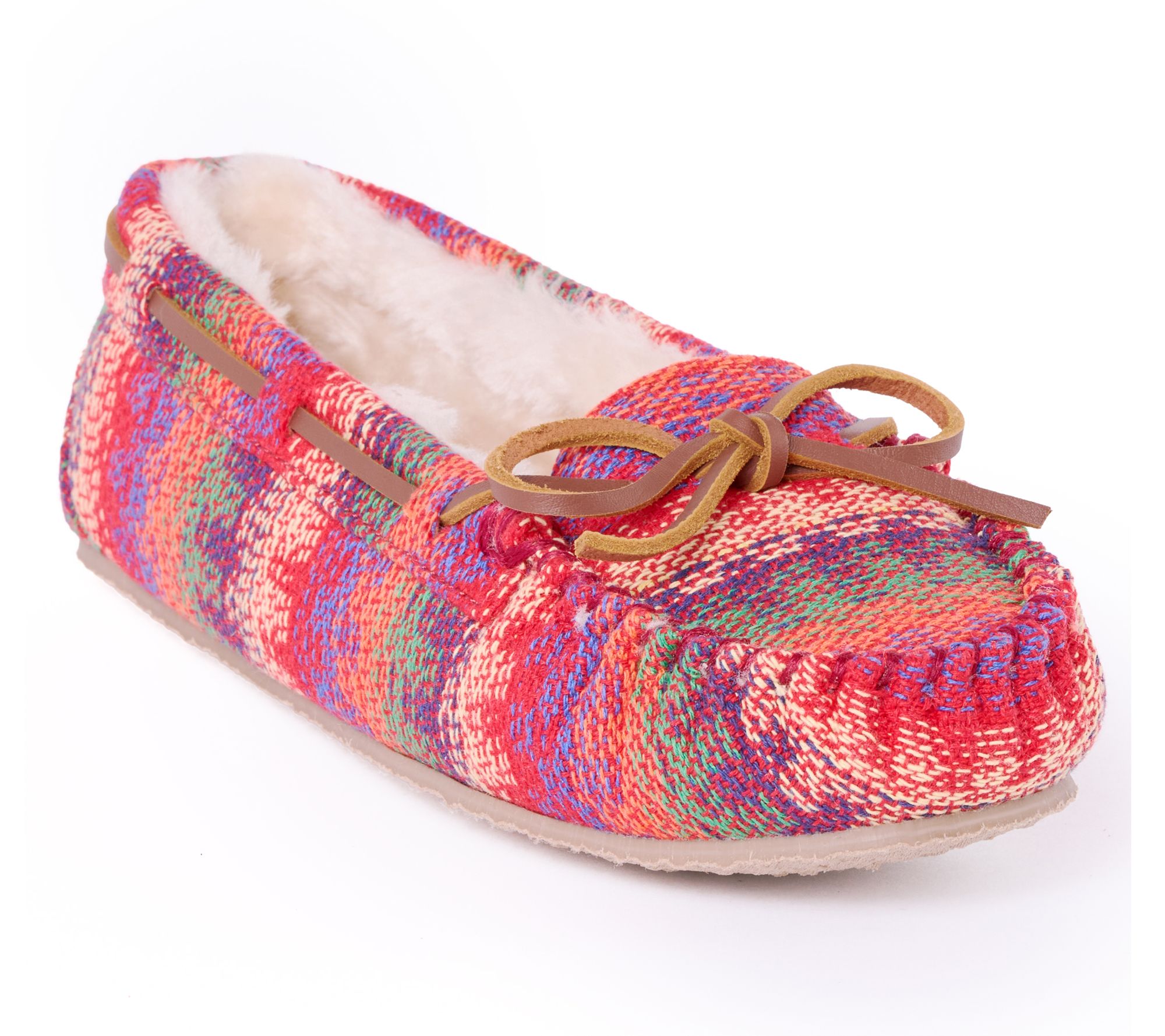 Minnetonka Women's Cally Textured Fabric Slipper