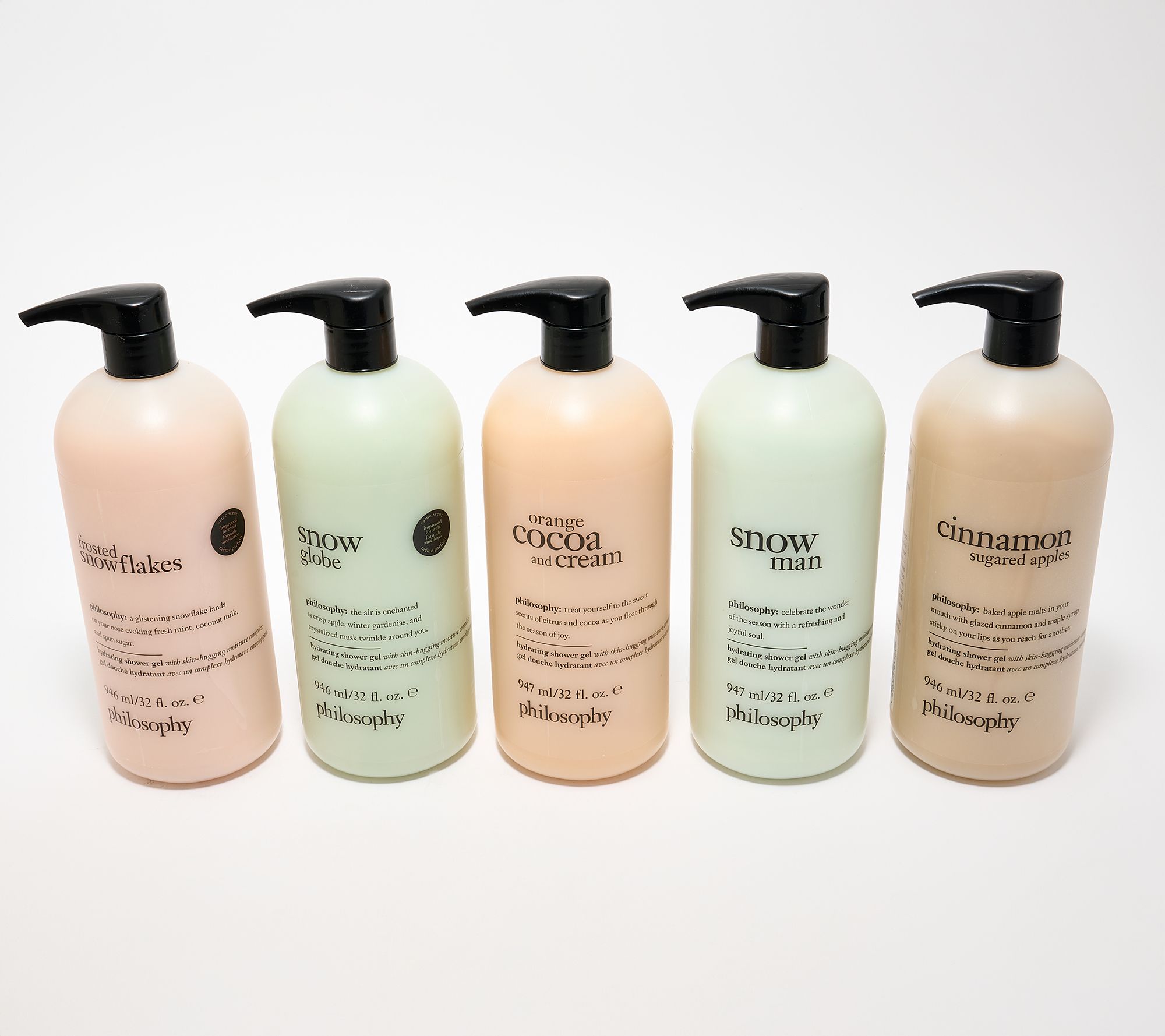  philosophy supersize bubble through the snow 5pc shower gel set