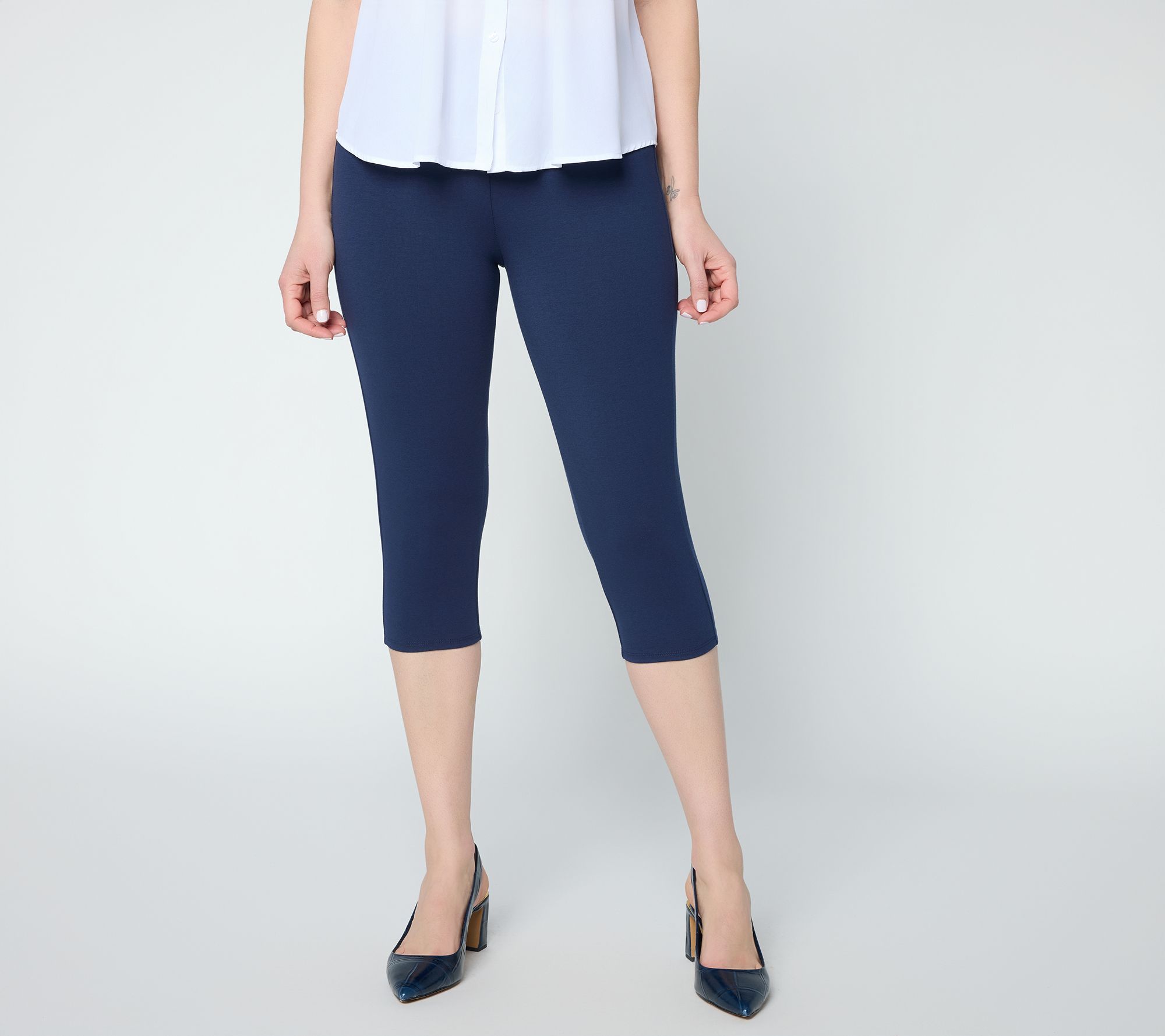 Women with Control Tall Cotton Jersey Empower Pedal Pusher