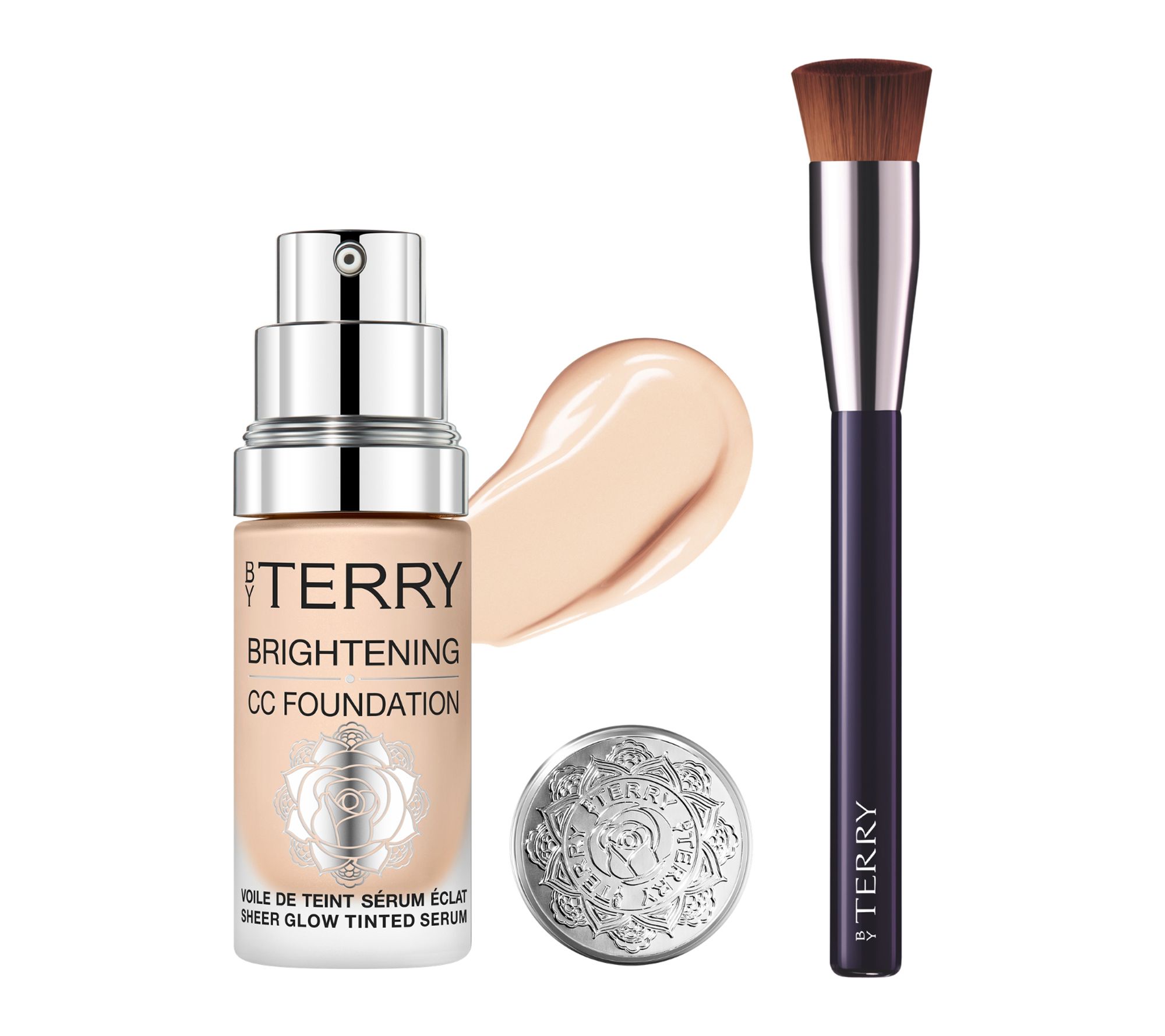 By Terry Brightening CC Foundation and Brush Set