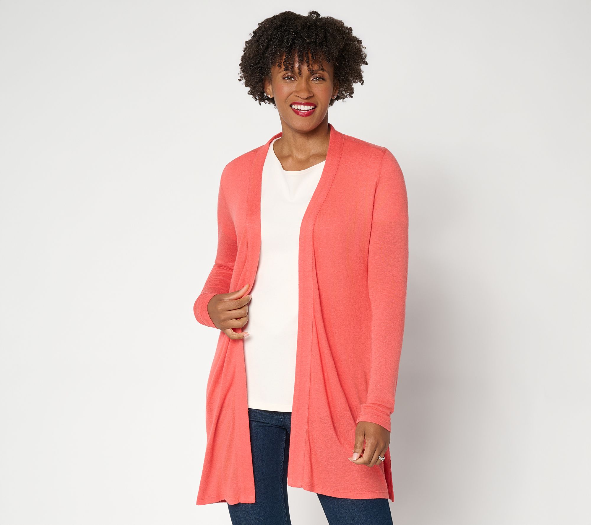 BEAUTIFUL by Lawrence Zarian Petite Slub Knit Duster