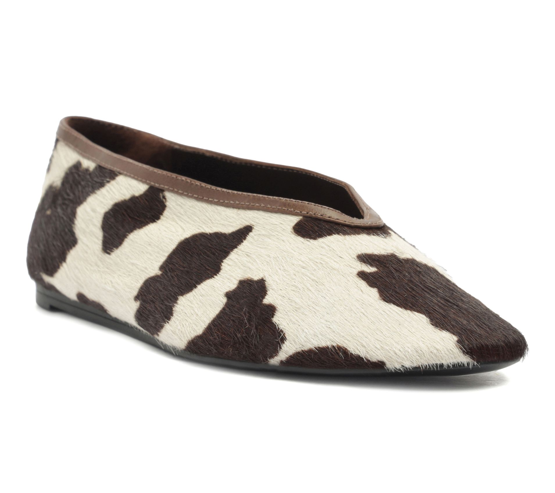 "As Is" Schutz Suede Haircalf Flats - Courtney