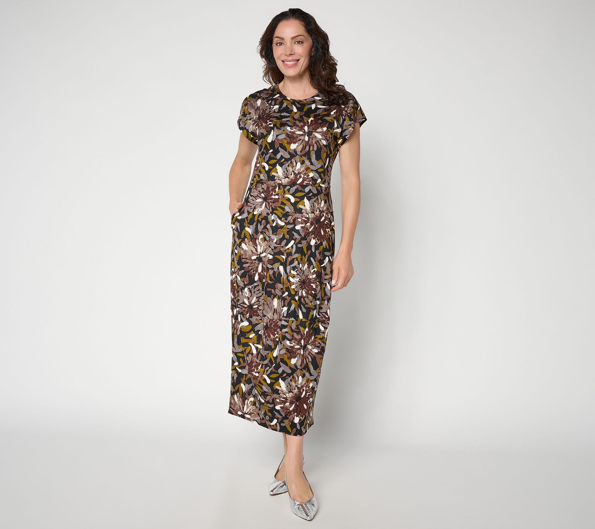 Carla Rockmore Collection Petite 100% Cotton Barrel Dress