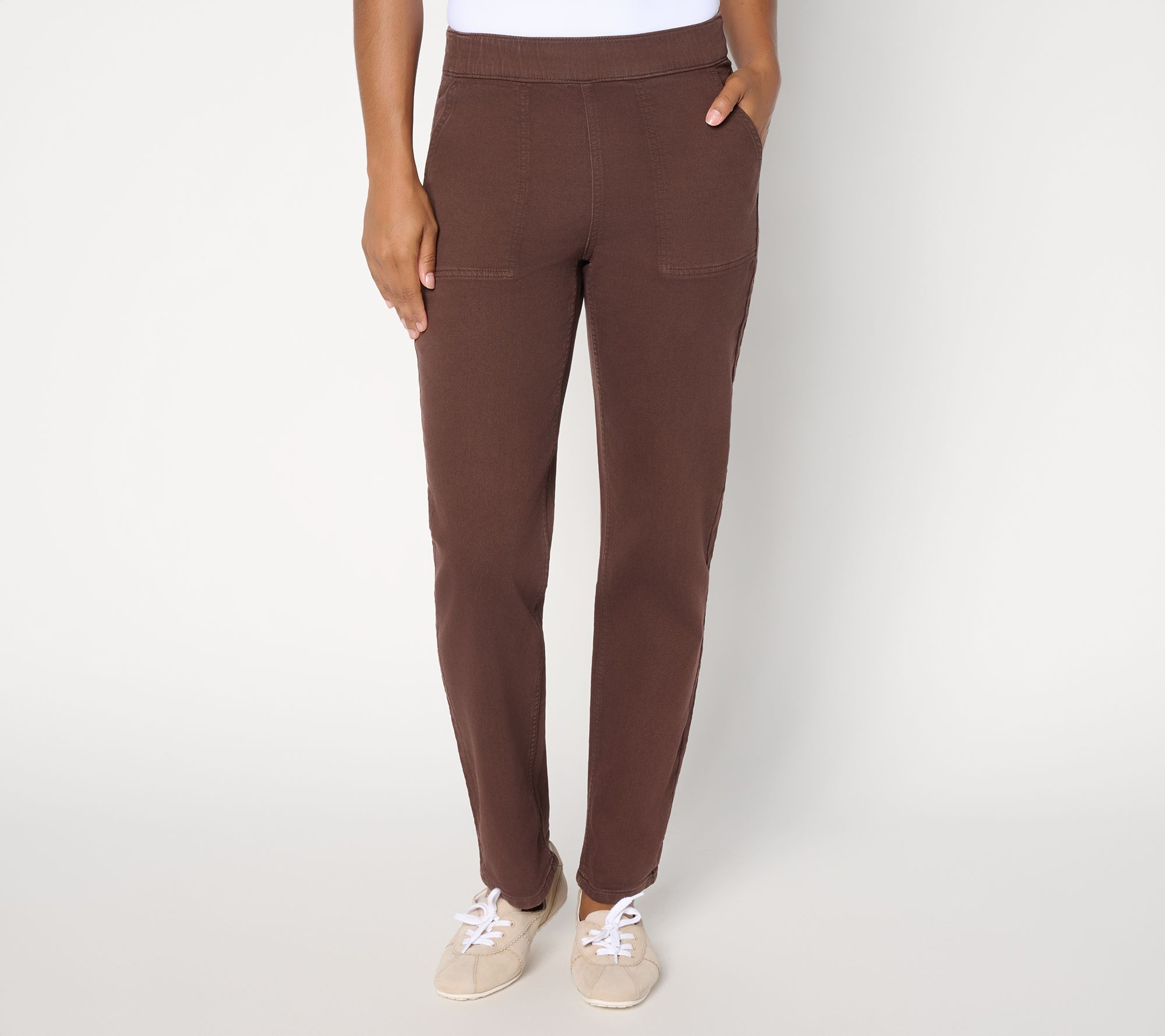  Denim & Co. Tall Heavenly Denim Rollable Colored Jeans