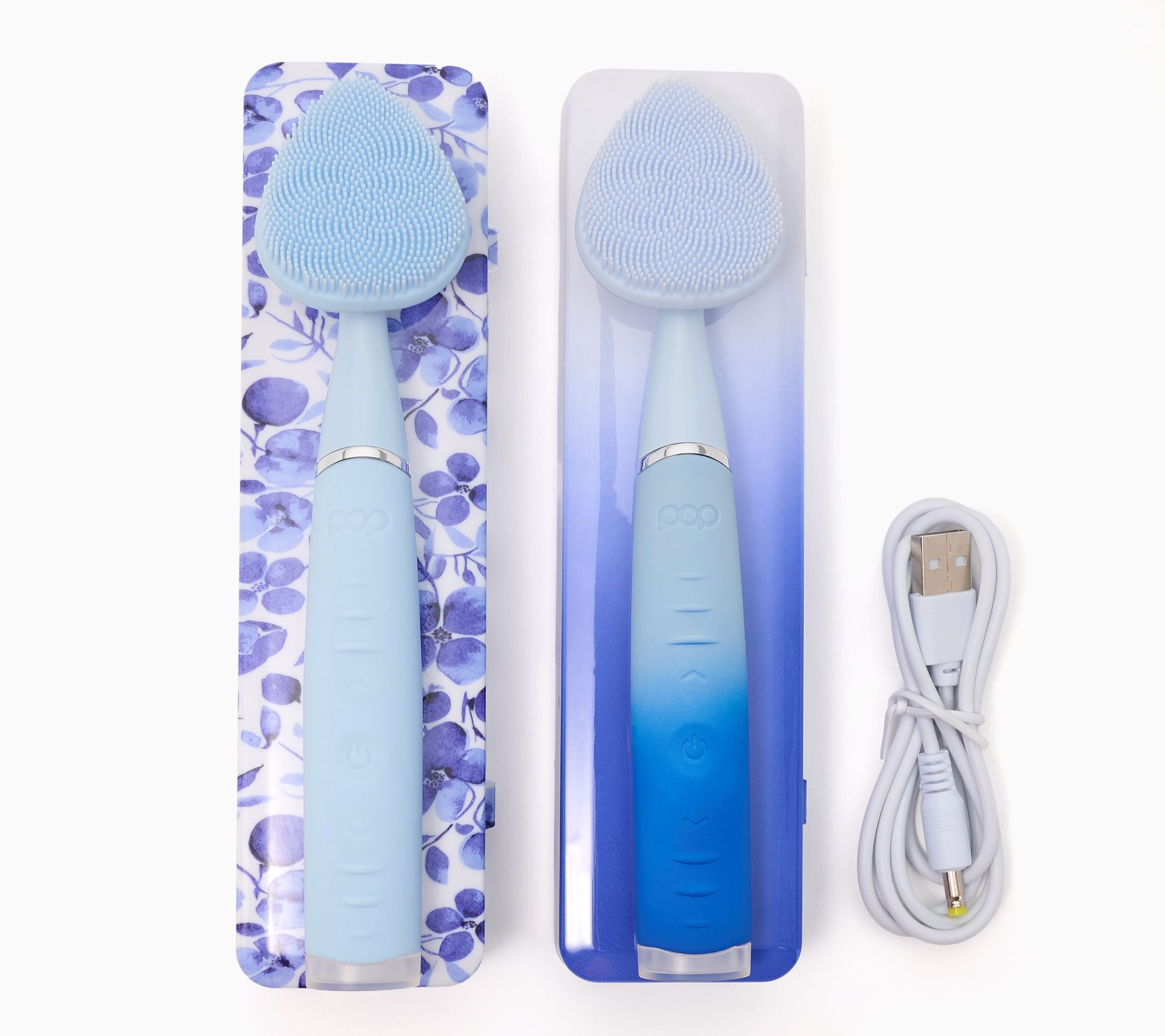 Pop Sonic Clover Cleansing Tool Duo with Cases - QVC.com