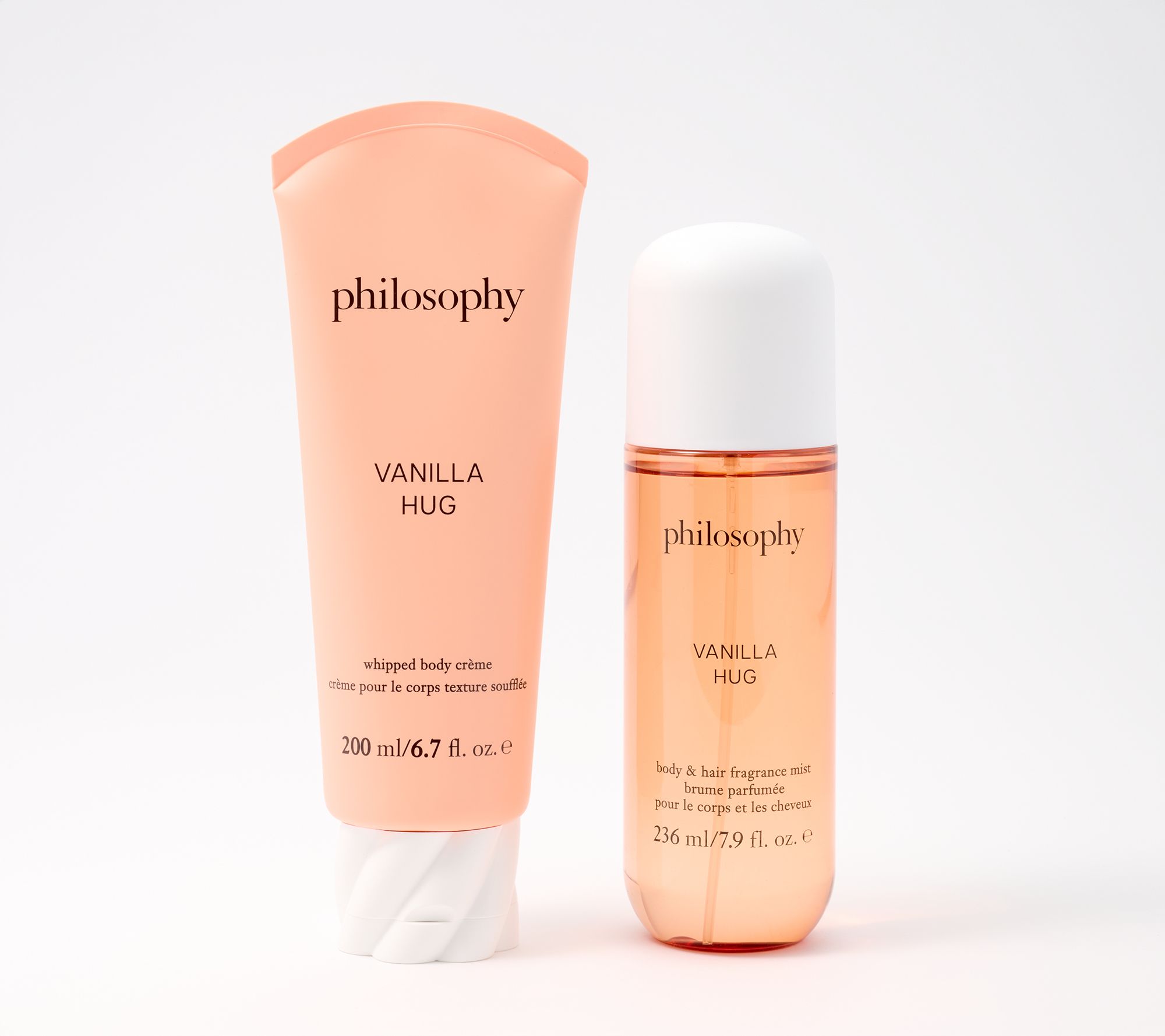 philosophy 8oz hair & body mist & 6.7oz whipped body creme
