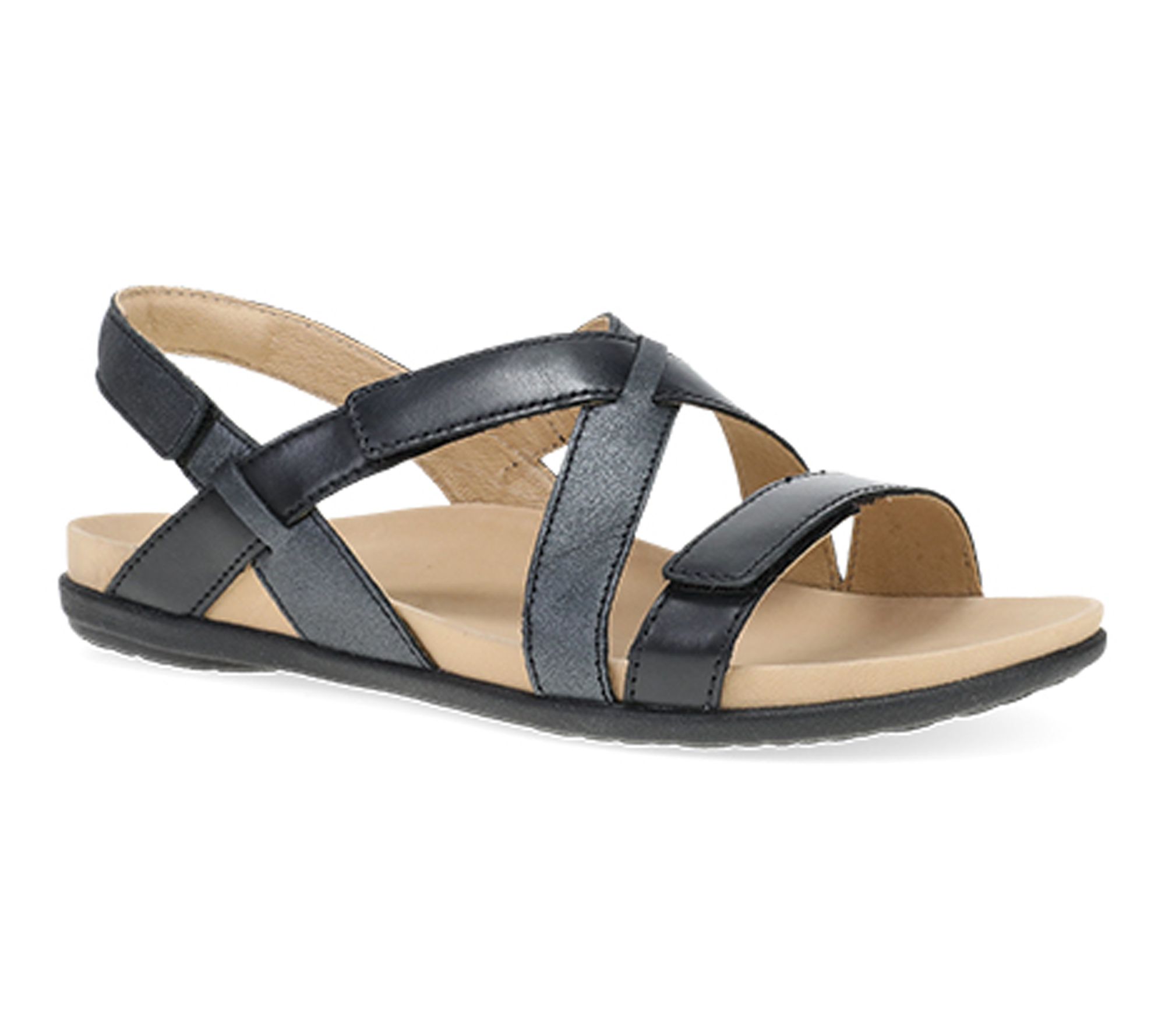 Dansko Jacklyn Black Multi Leather Sandal