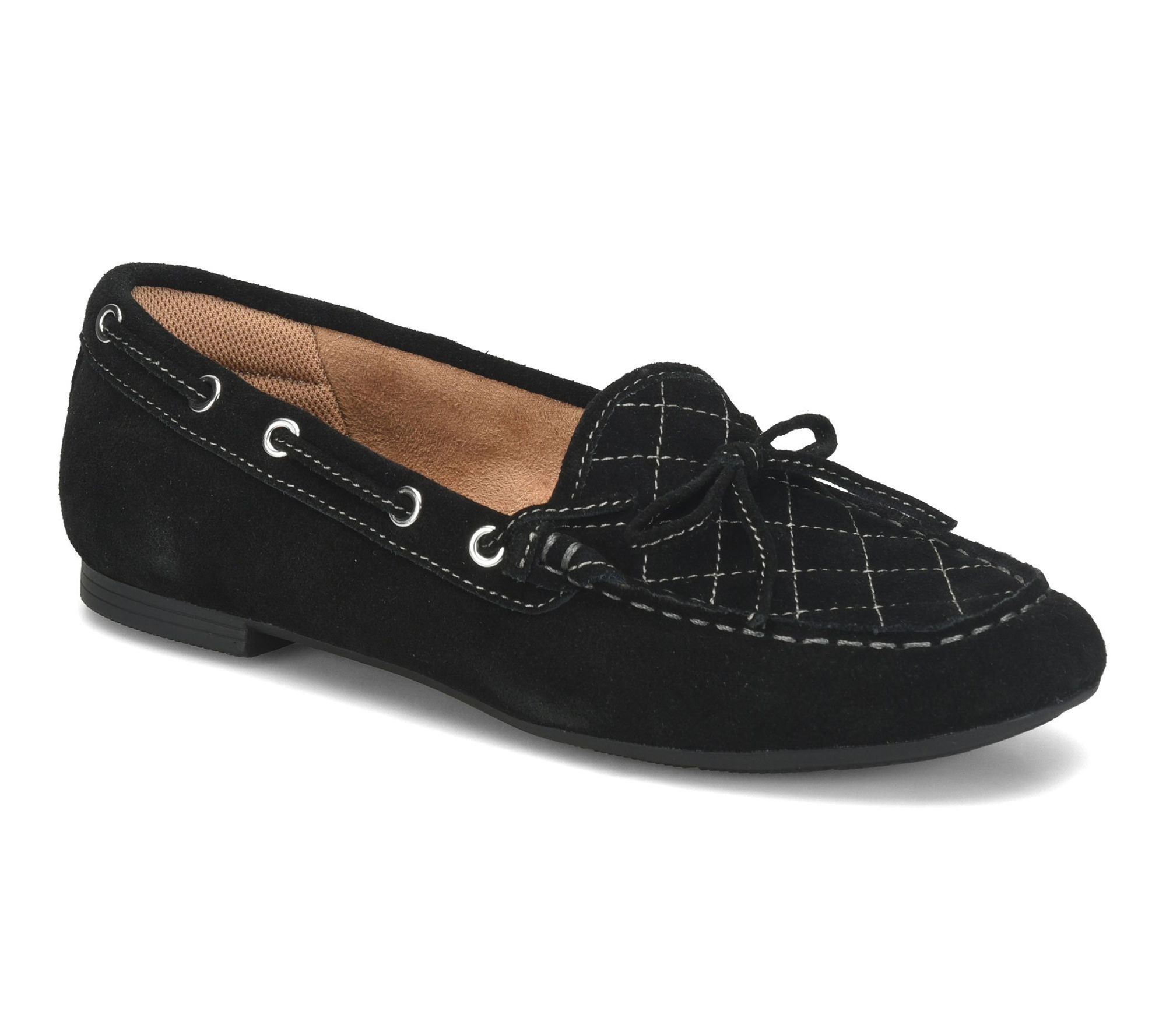 Comfortiva Quilted Suede Moccasin - Tessie