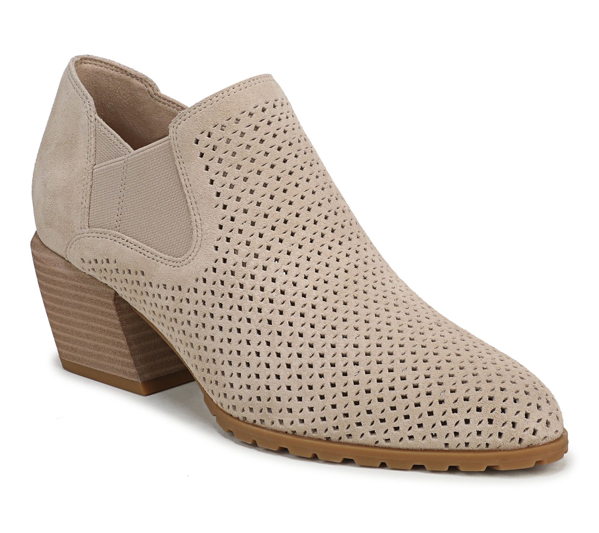 Vionic Suede Ankle Bootie - Bethany Perf