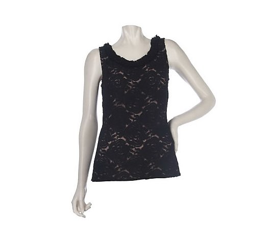 Kathleen Kirkwood Garden of Roses Stretch Lace Cami