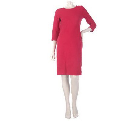 Women with Control 3/4 Sleeve T-Shirt Dress - Page 1 — QVC.com