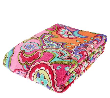 Vera Bradley Signature Print Throw Blanket - Page 1 — QVC.com