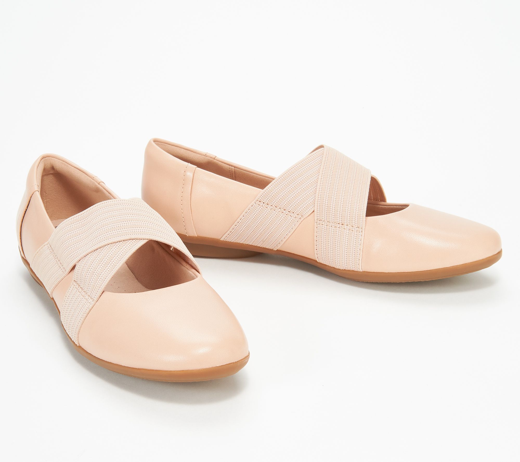 clarks ankle strap flats
