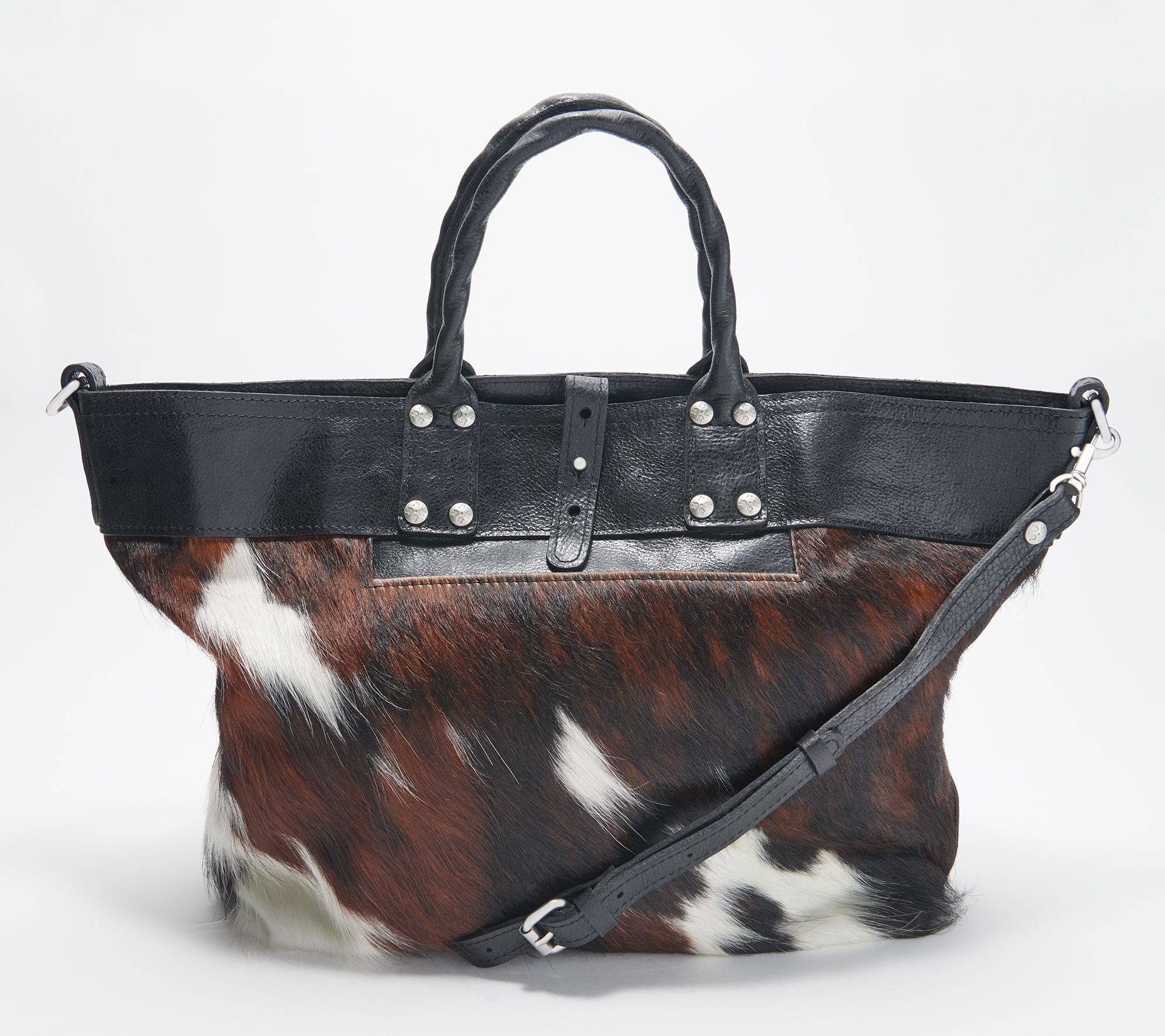 Patricia Nash Haircalf Crossbody Tote - Emilion - QVC.com