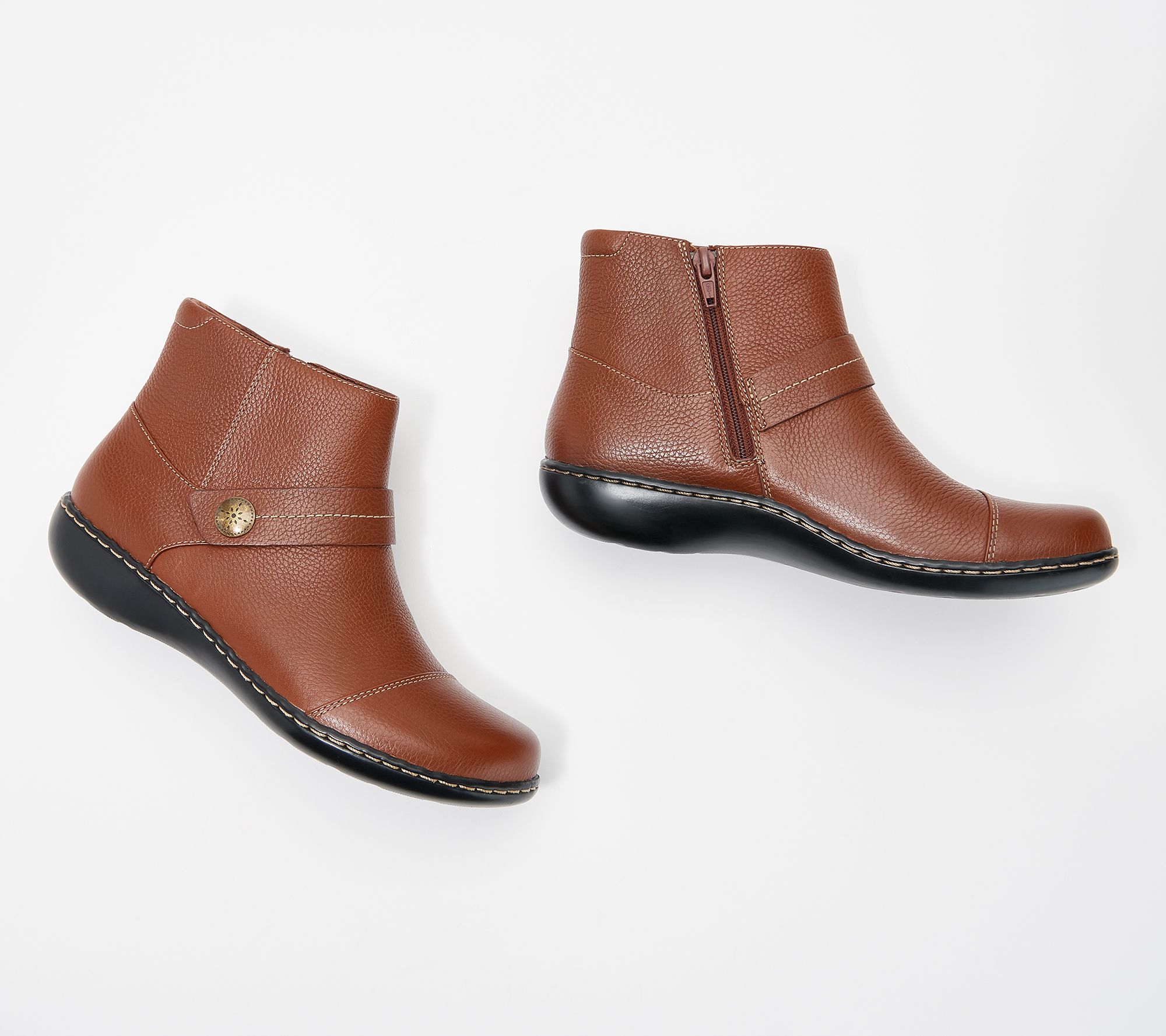 Clarks Collection Leather Ankle Boots 
