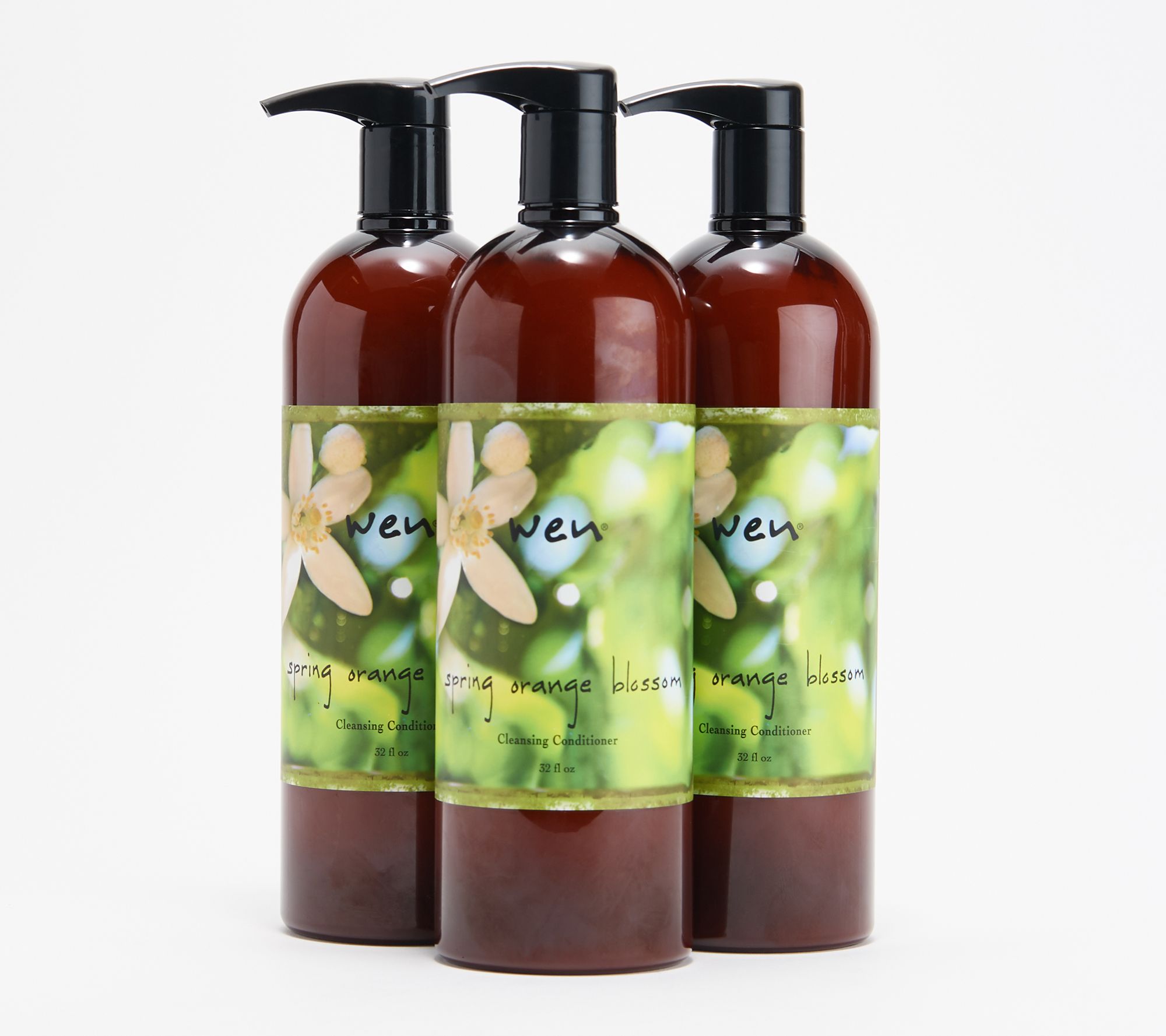 (QVC) QVC2 WEN by Chaz Dean Set of (3) 32oz Cleansing Conditioner