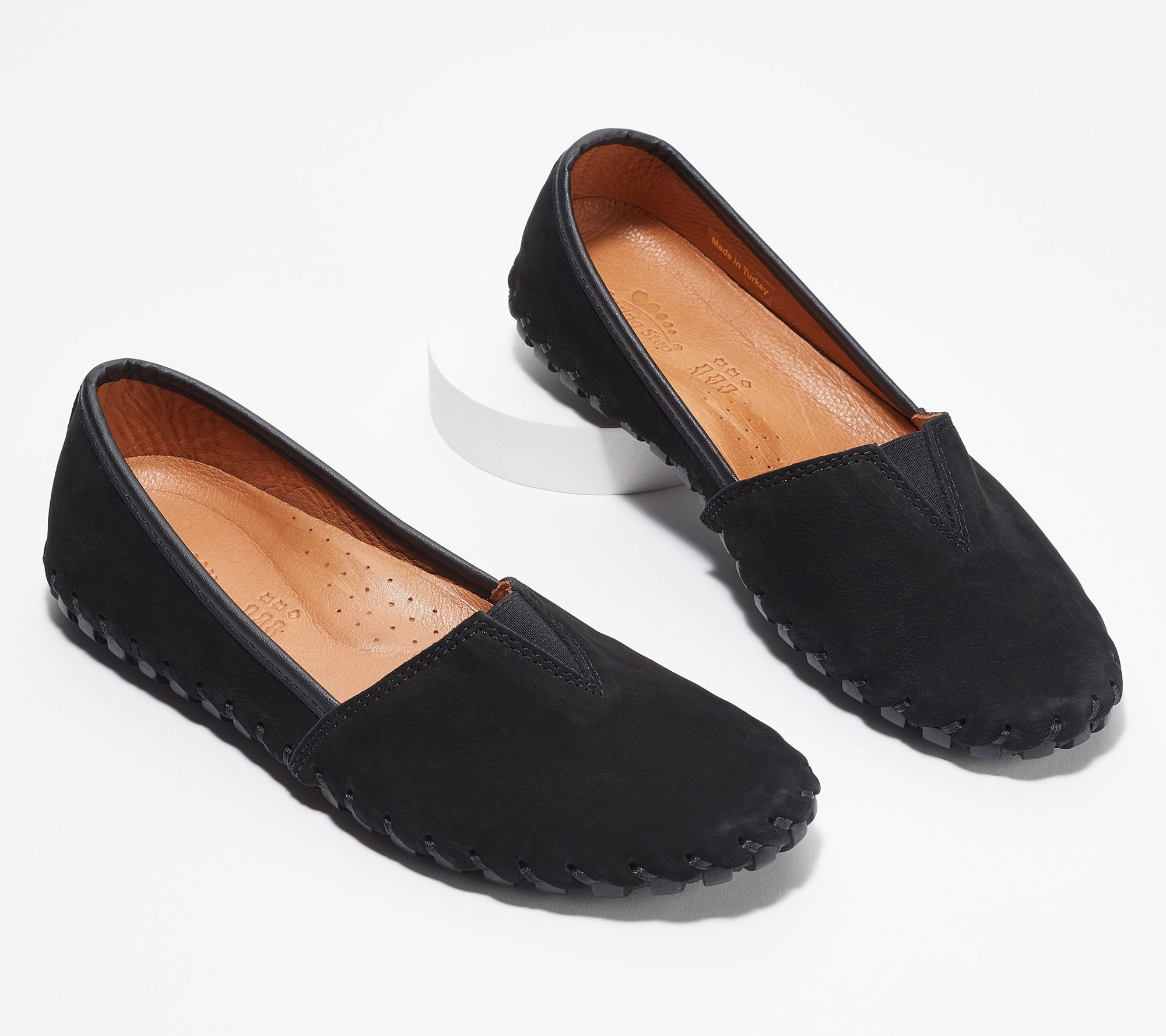 Spring Step Suede Slip-On Shoes - Kathaleta