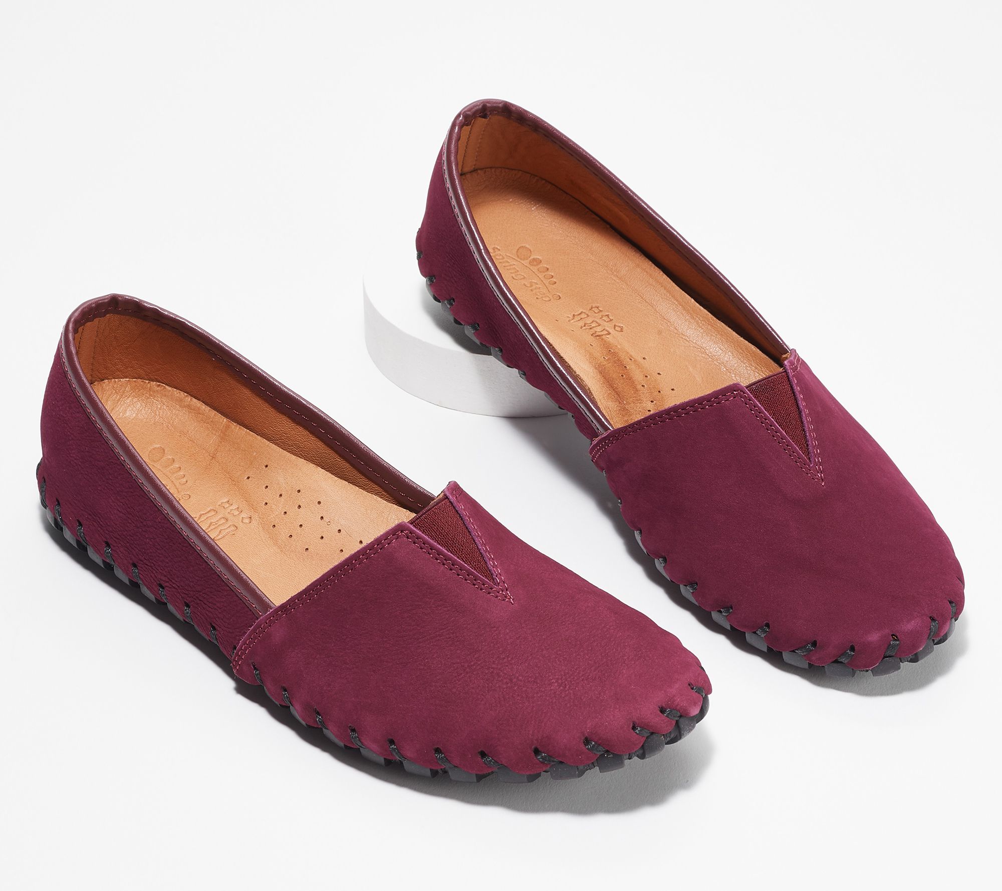 Spring Step Suede Slip-On Shoes - Kathaleta