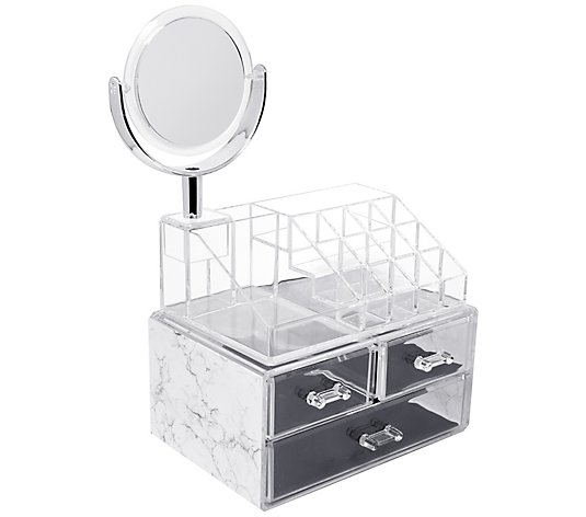 Sorbus Makeup Storage Case With Mirror