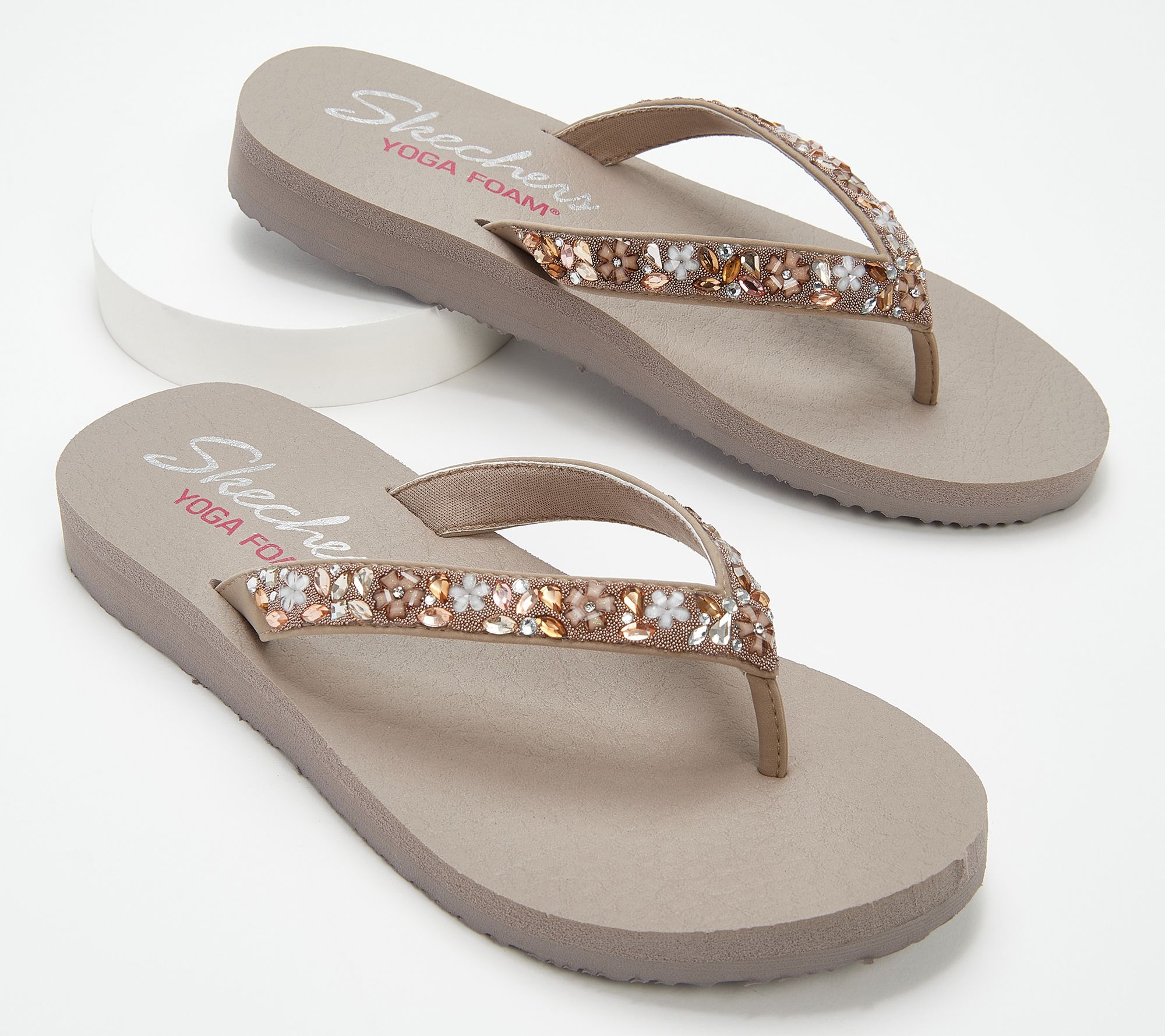 Skechers Women's MEDITATION - Daisy Delight Flat Sandals : SKECHERS:  : Clothing, Shoes & Accessories
