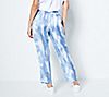 Dennis Basso Regular Printed Charmeuse Pull-on Ankle Pants, 1 of 3