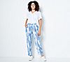 Dennis Basso Regular Printed Charmeuse Pull-on Ankle Pants, 2 of 3