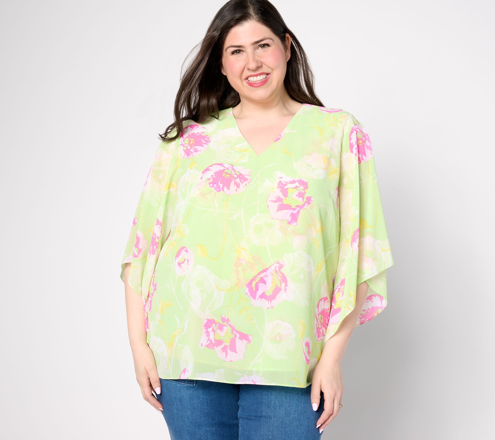Belle by Kim Gravel Poppy Printed Blouse