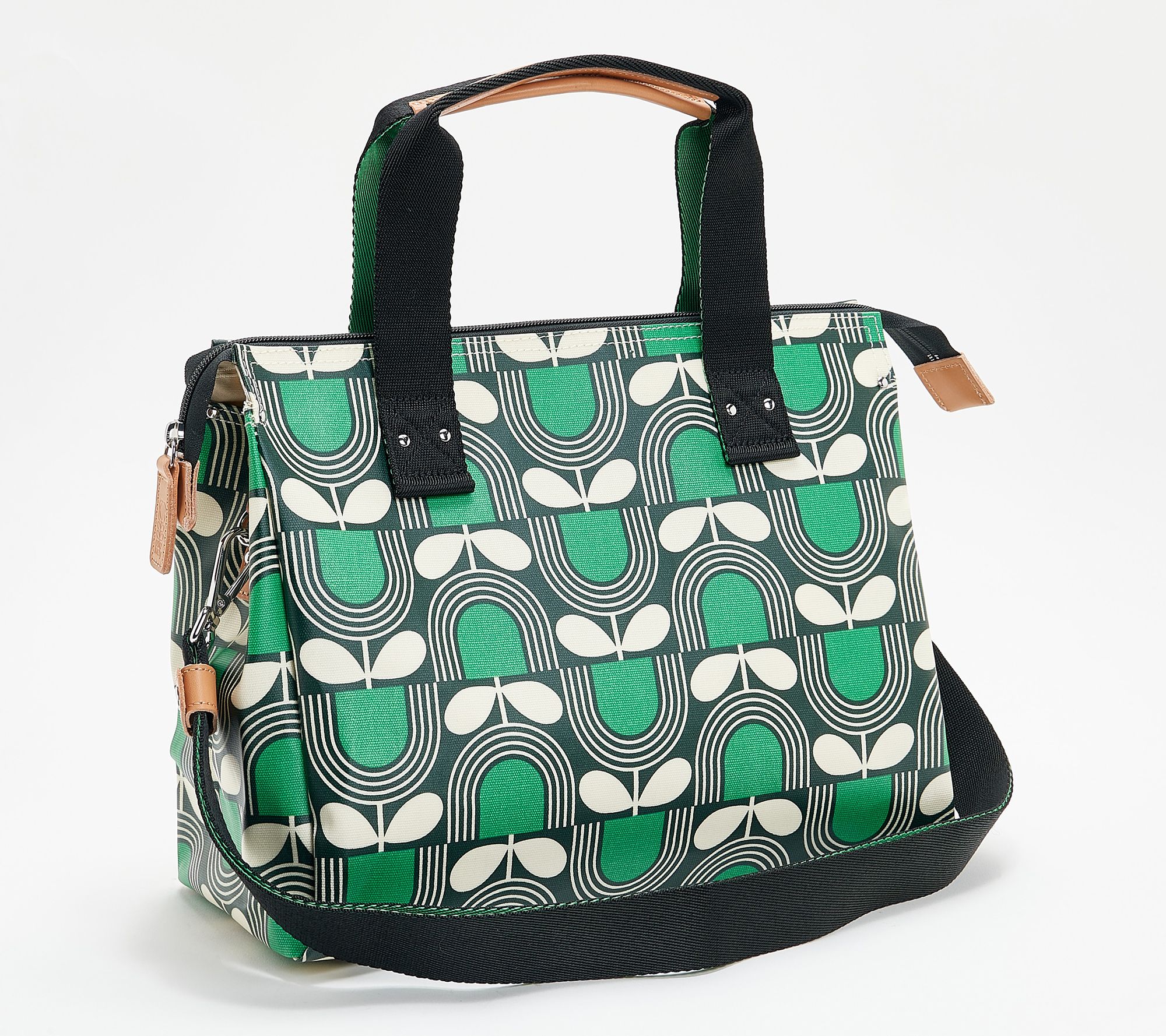 Orla Kiely Printed Canvas Messenger Watson QVC