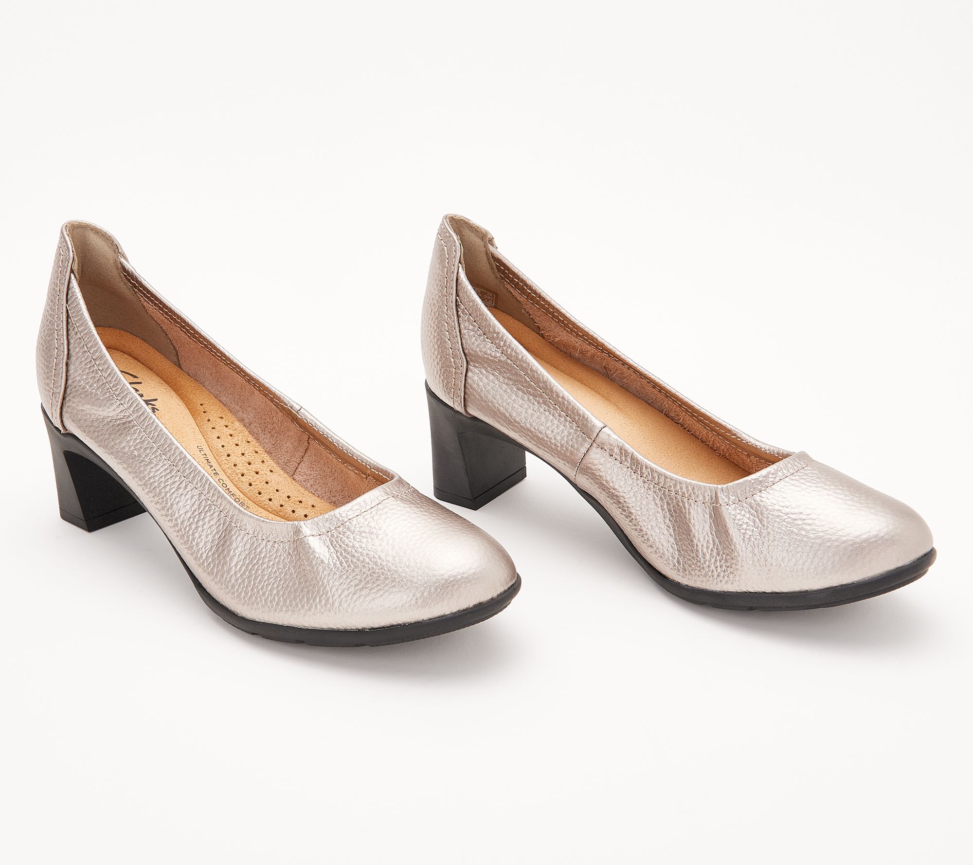 Clarks Leather Pumps Neiley Pearl - QVC.com