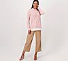 Isaac Mizrahi Live! Layered Look Sweater With Exposed Linking, 2 of 3