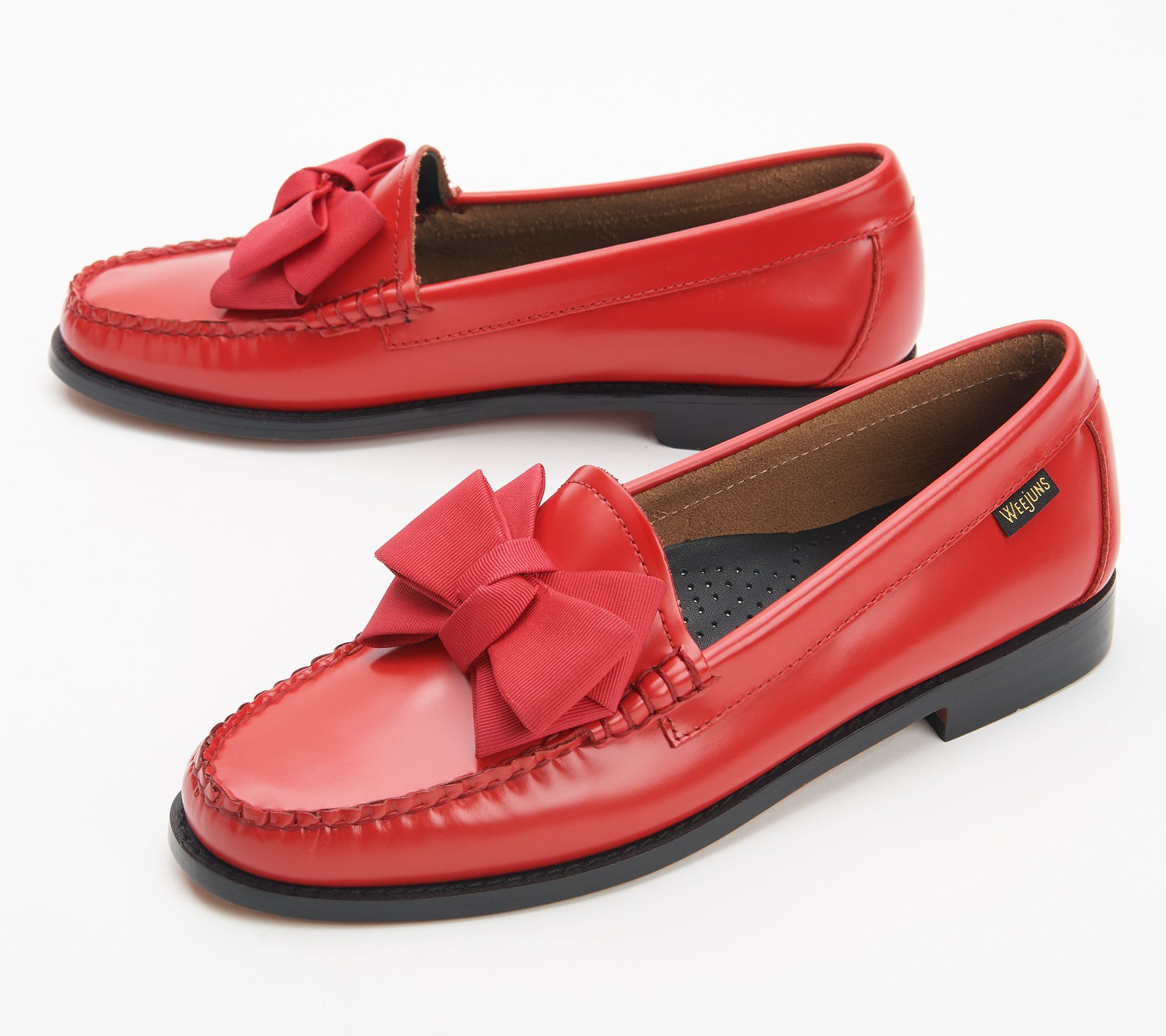 G.H. Originals Weejuns Penny Loafers - Bow - QVC.com