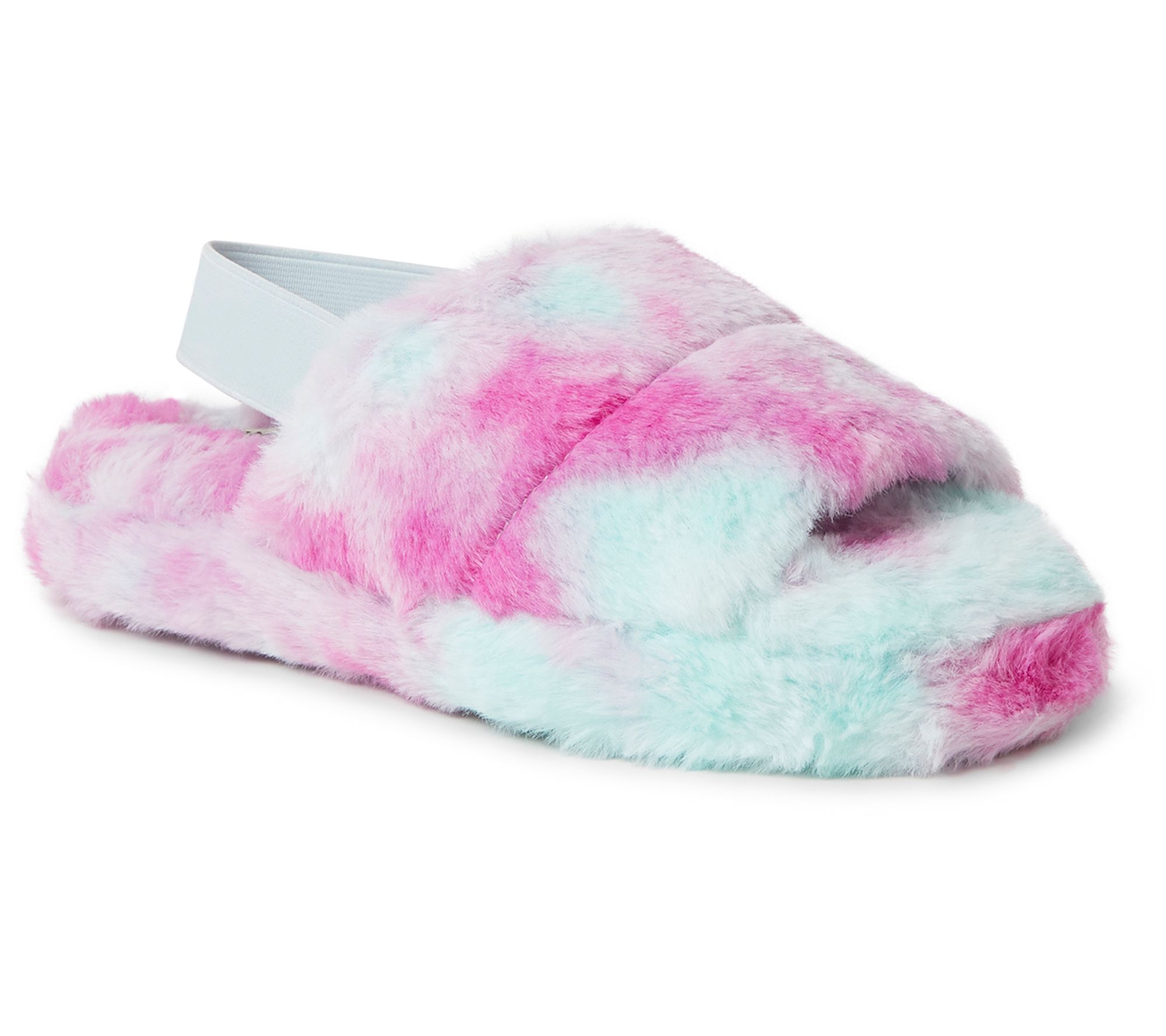 fluffy elastic slippers