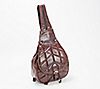 Patricia Nash Quilted Oil Waxed Leather Itala Saddle Sling Bag