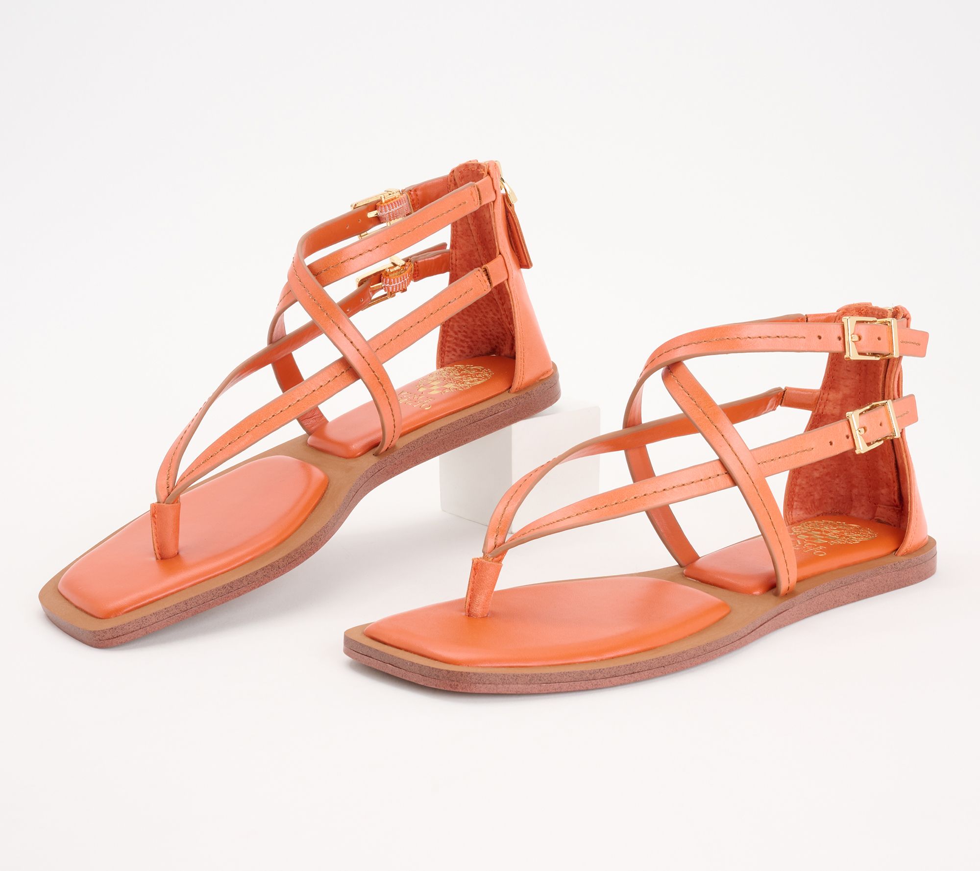 Louise et Cie Leather Strappy Heeled Sandals - Leeba on QVC 