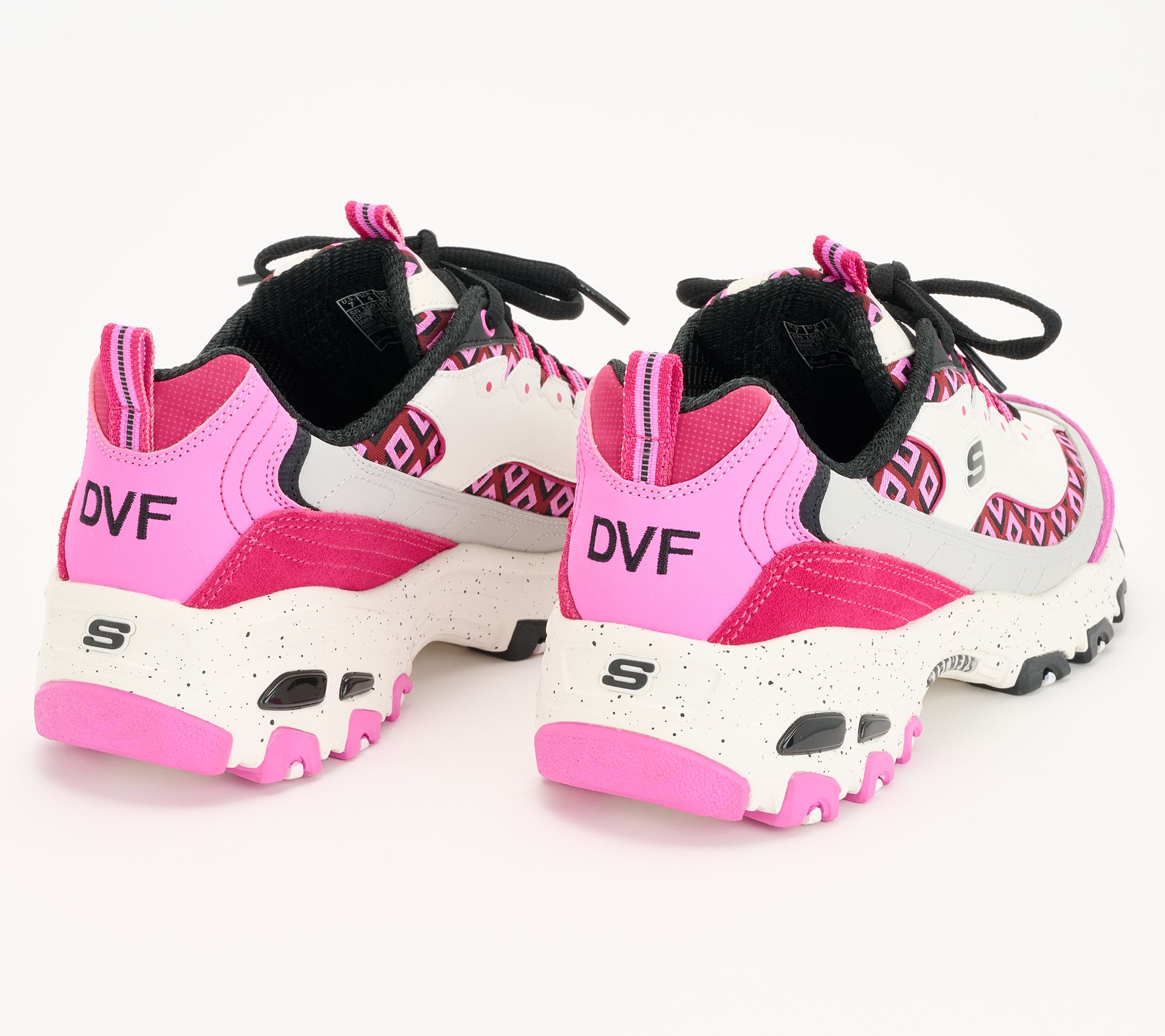 DVF x Skechers D\'Lites Printed Lace-Up Sneaker - Cute Climb | 